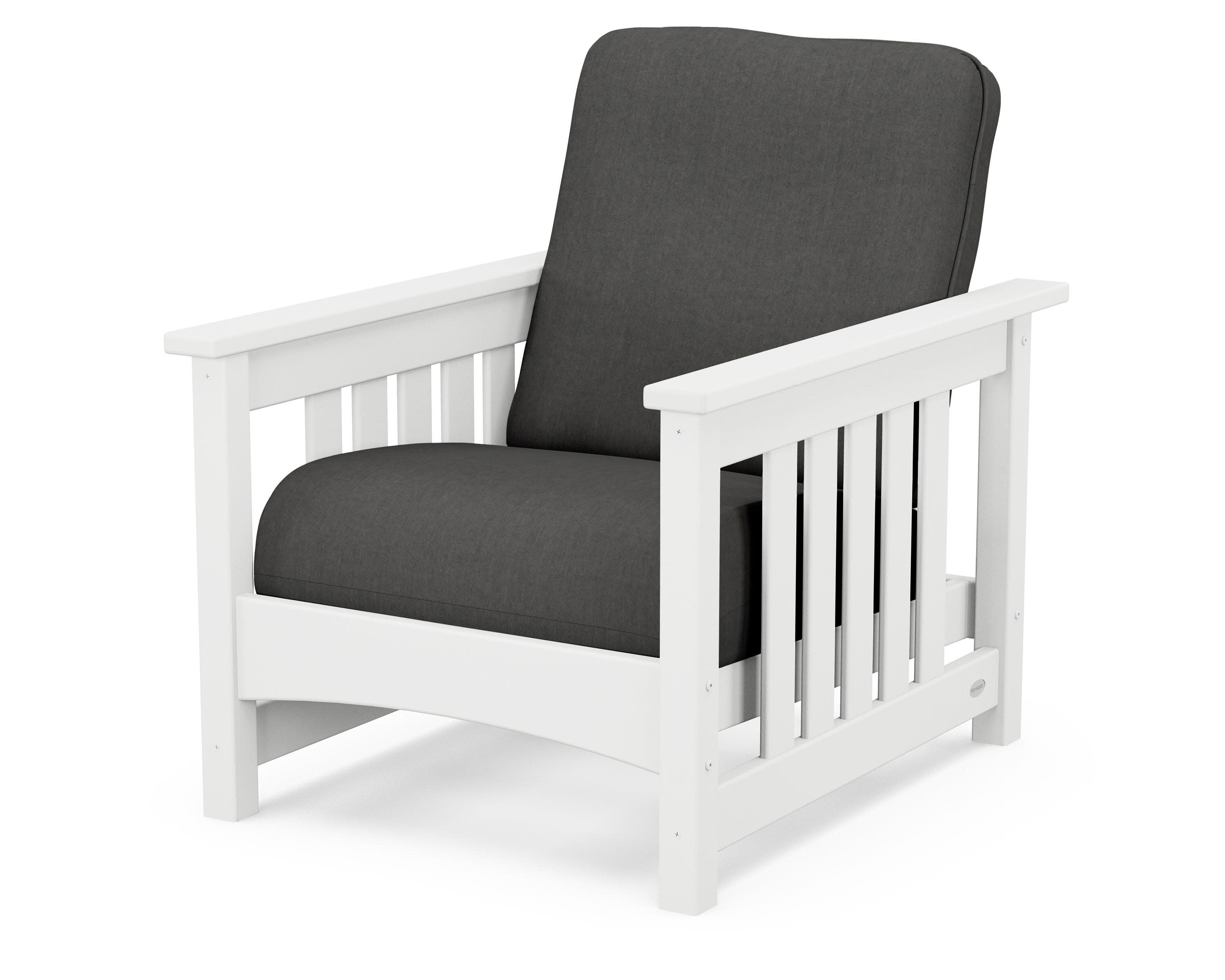 Club Mission Chair in White / Spectrum Carbon