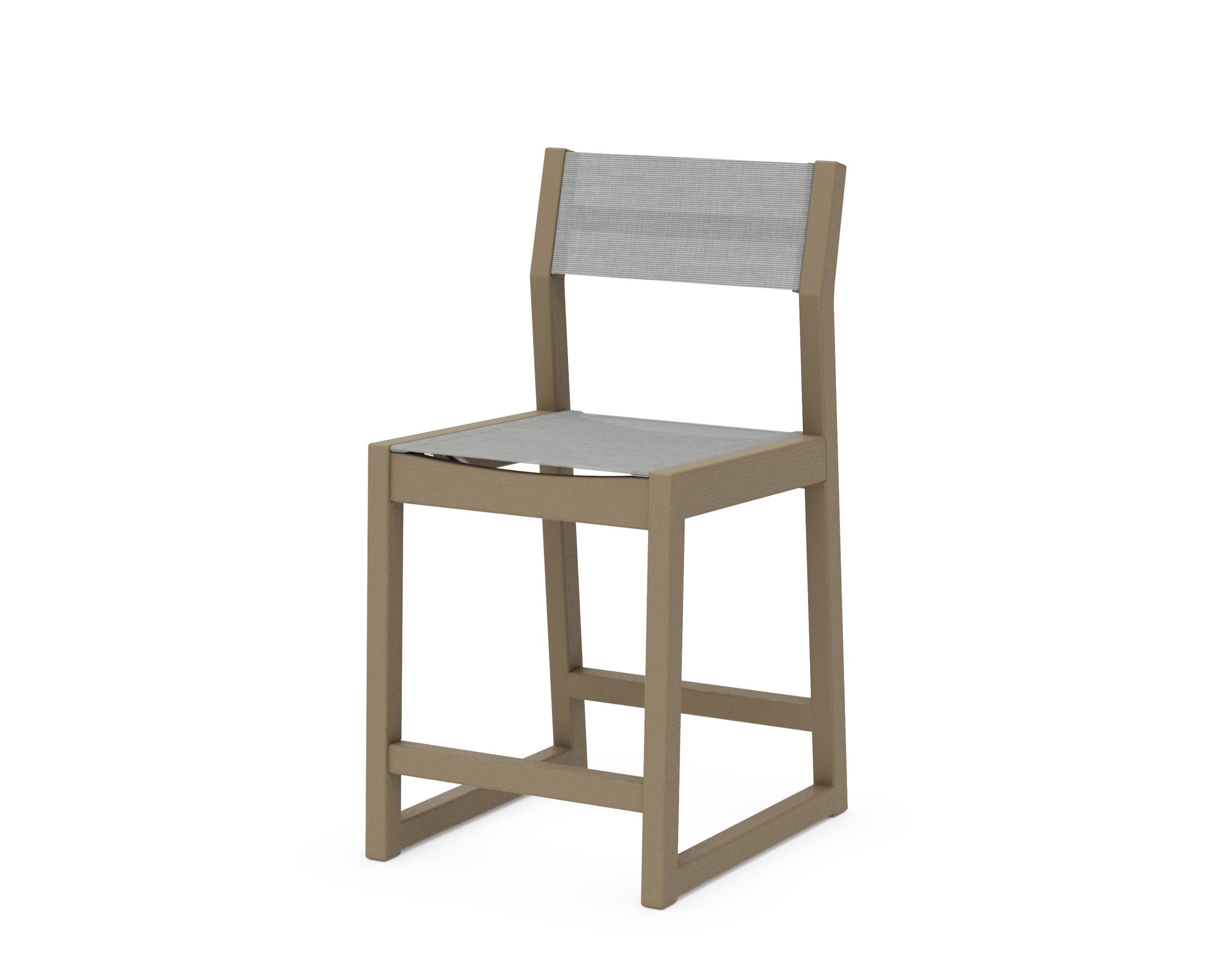 EDGE Sling Counter Side Chair in Vintage Sahara / Metallic Sling