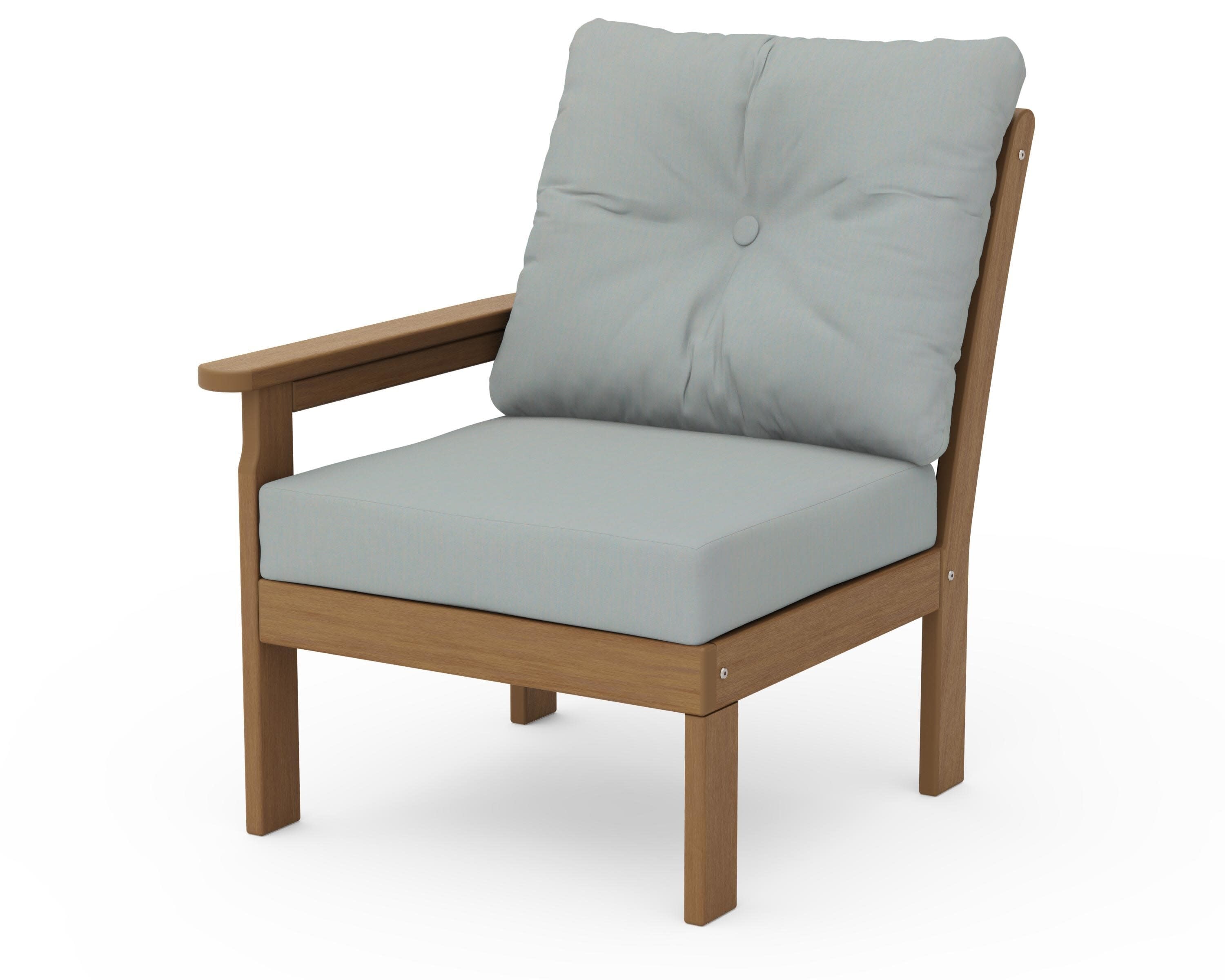 Vineyard Modular Left Arm Chair in Natural / Spa