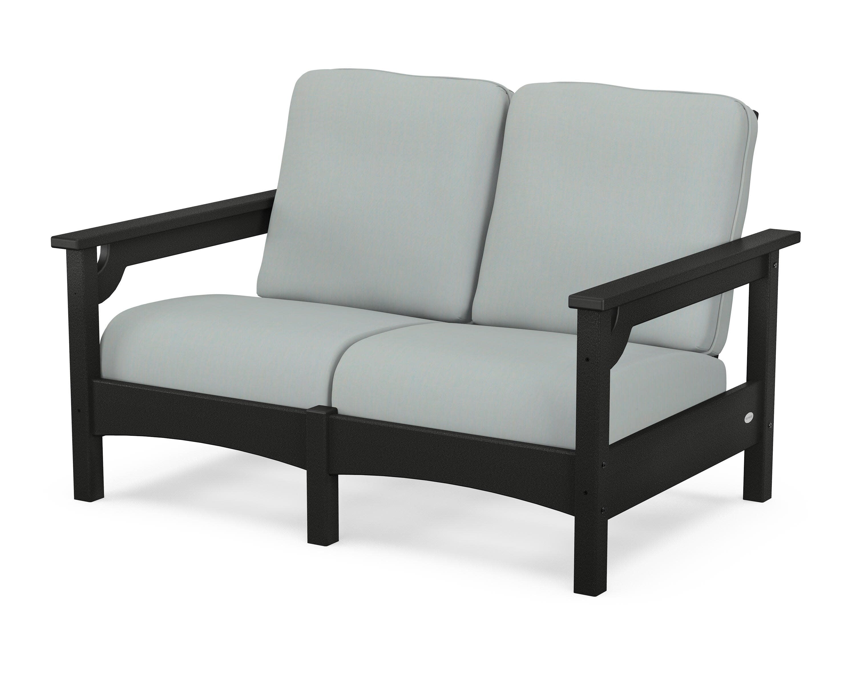 Club Loveseat in Black / Spa