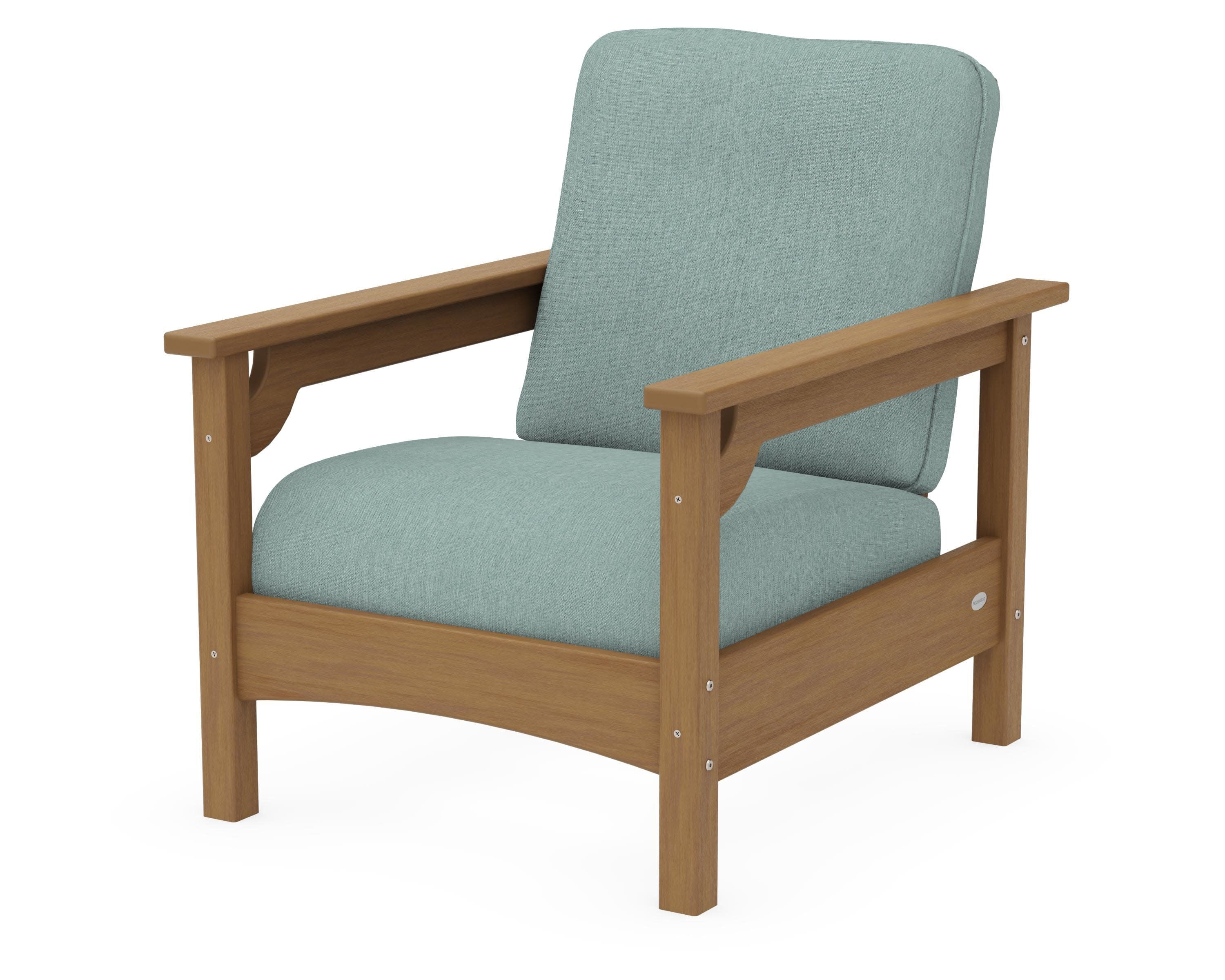 Club Chair in Natural / Glacier Spa