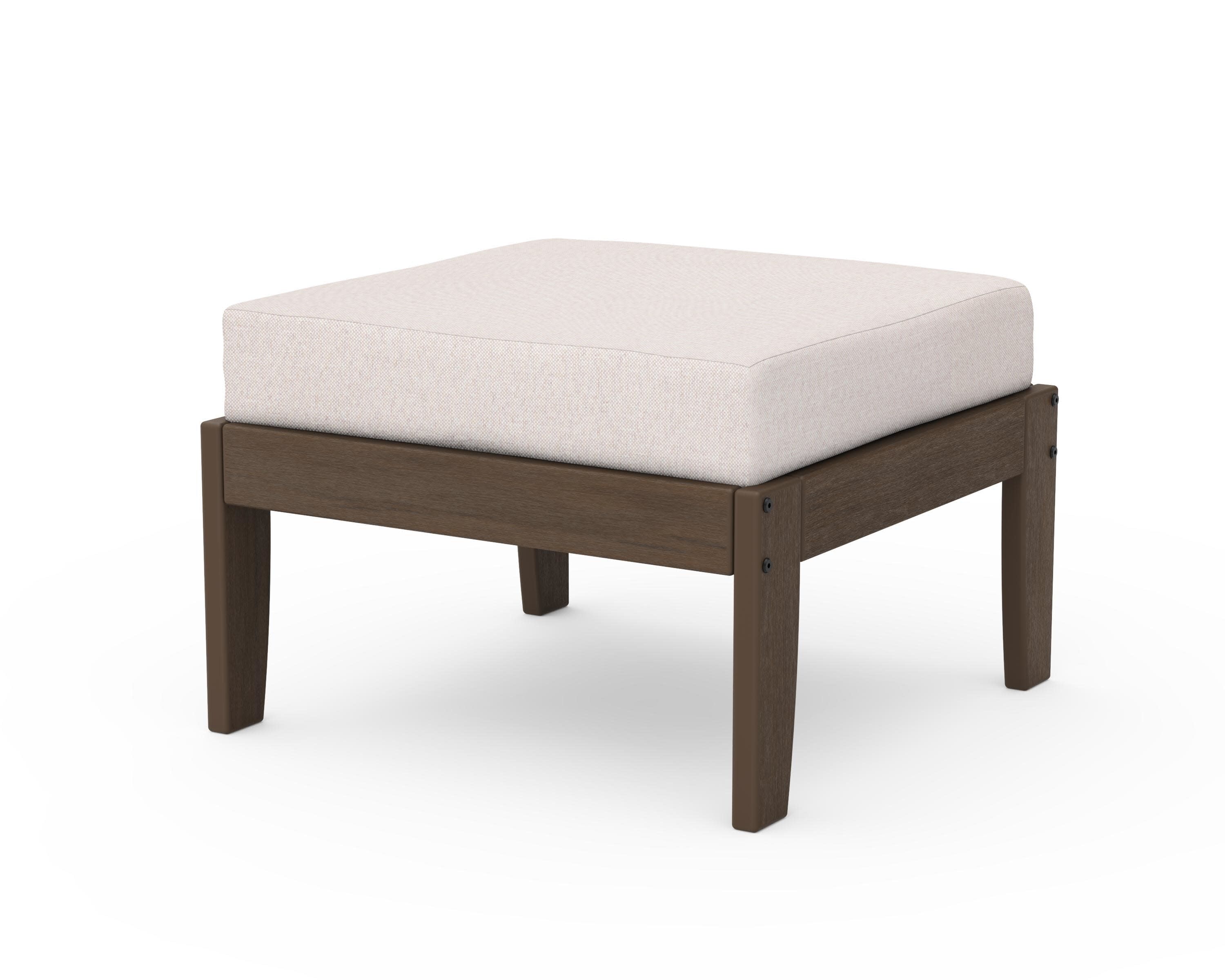 Modular Ottoman - Classic in Kona / Dune Burlap