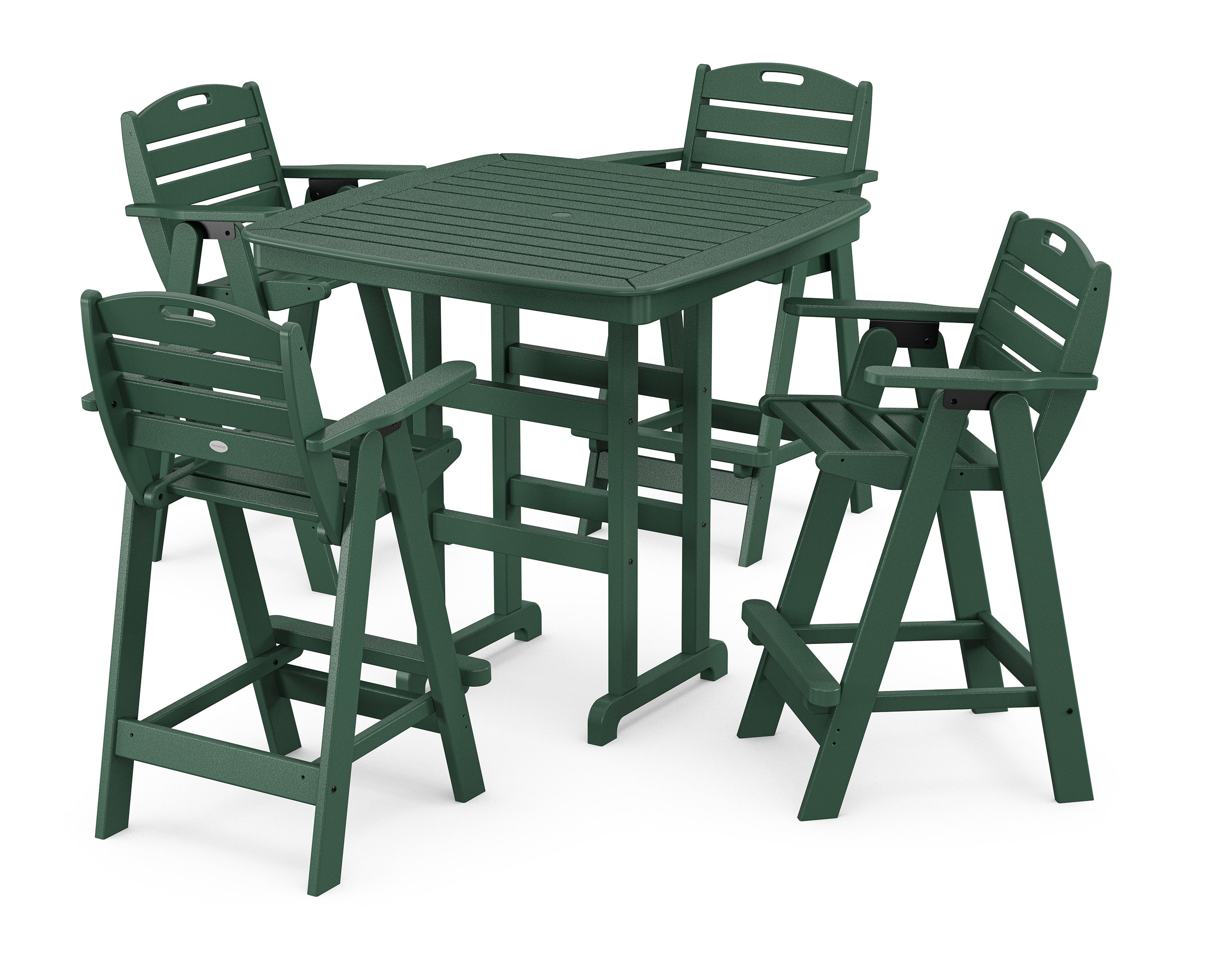Nautical 5-Piece Bar Set in Green