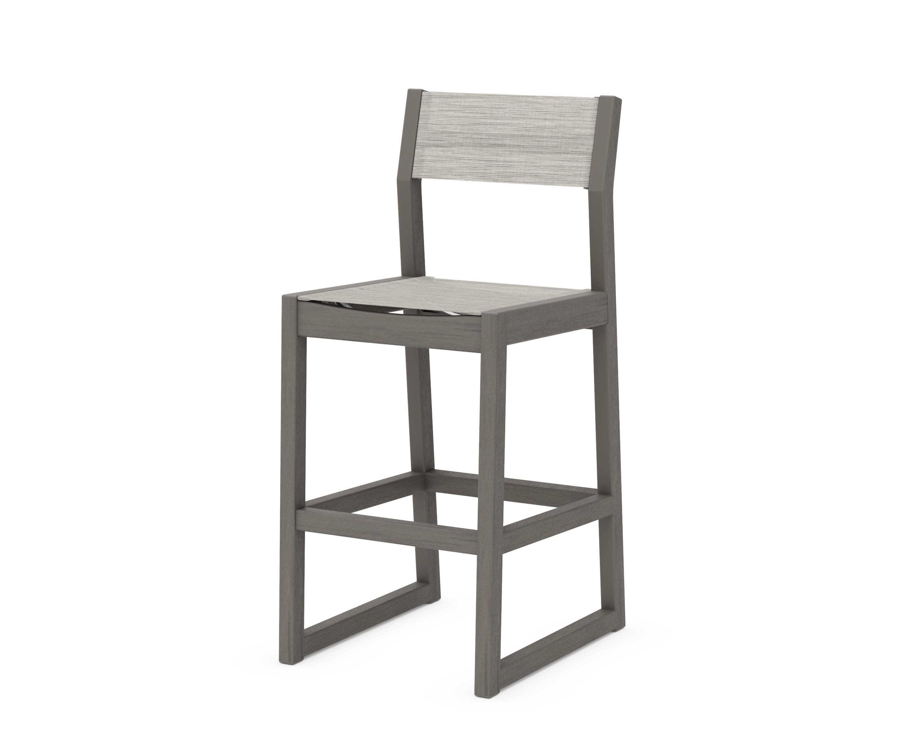 EDGE Sling Bar Side Chair in Driftwood / Birch Sling