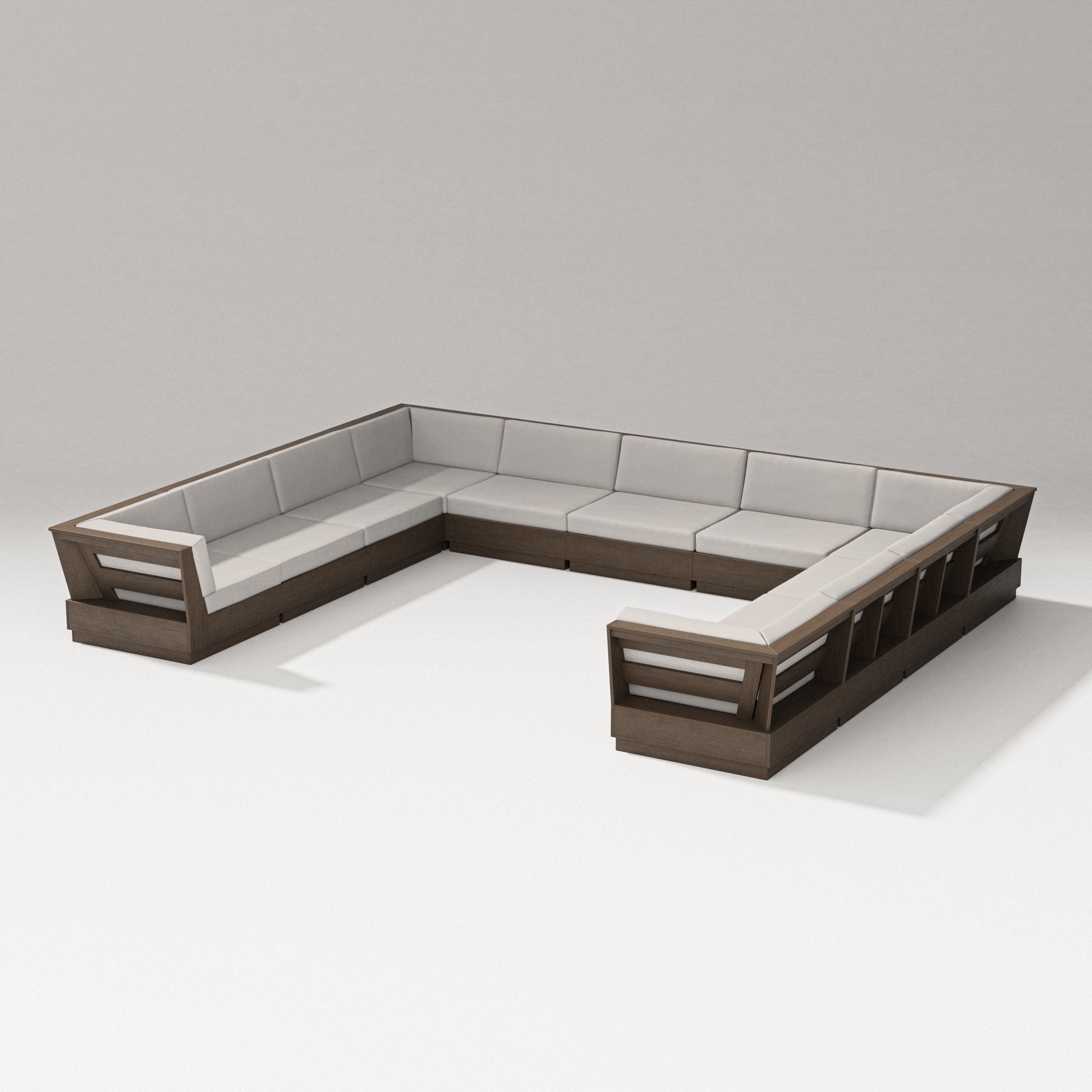 Elevate Large U-Shaped Sectional in Kona / Cast Ash