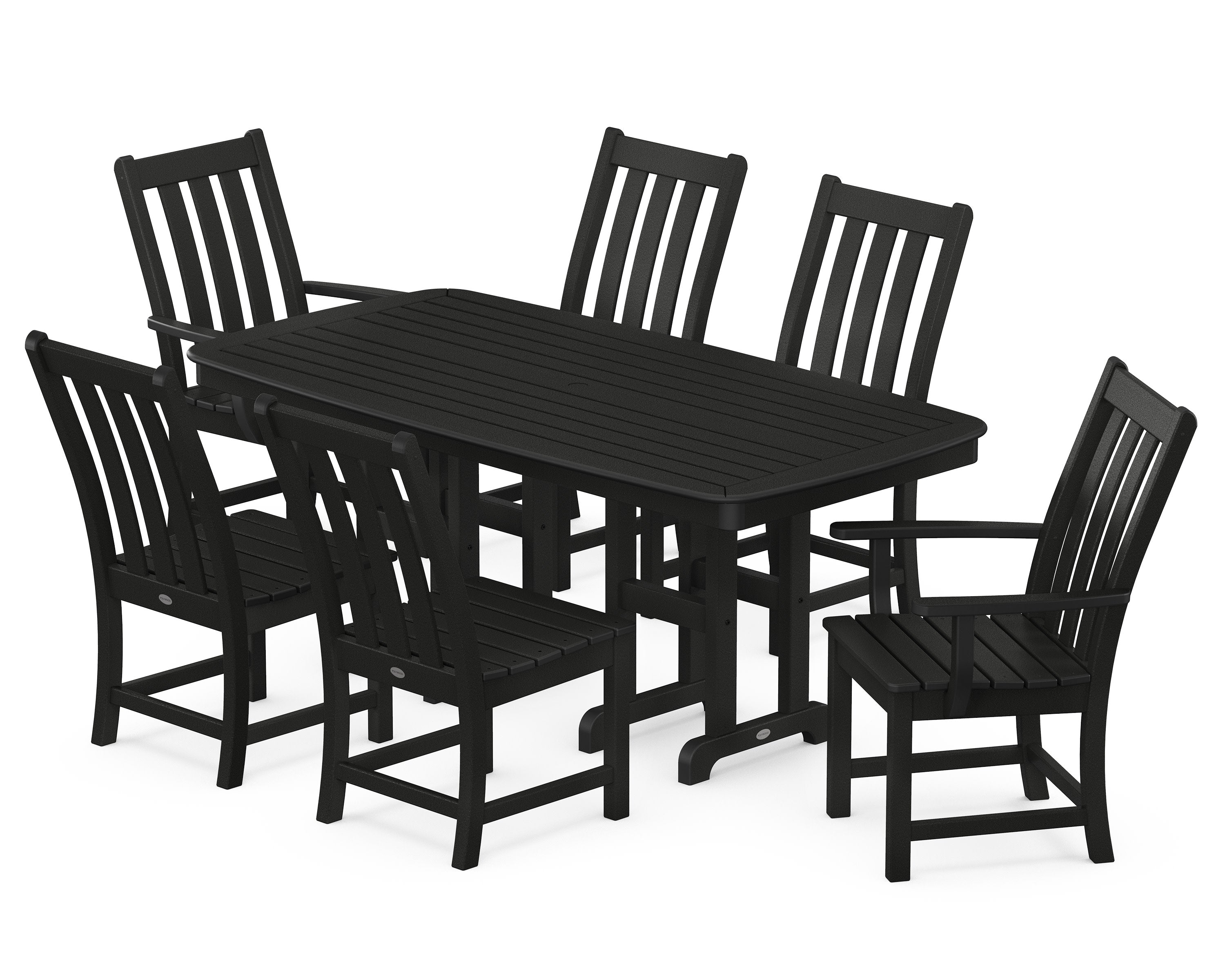 Vineyard 7-Piece Dining Set in Black