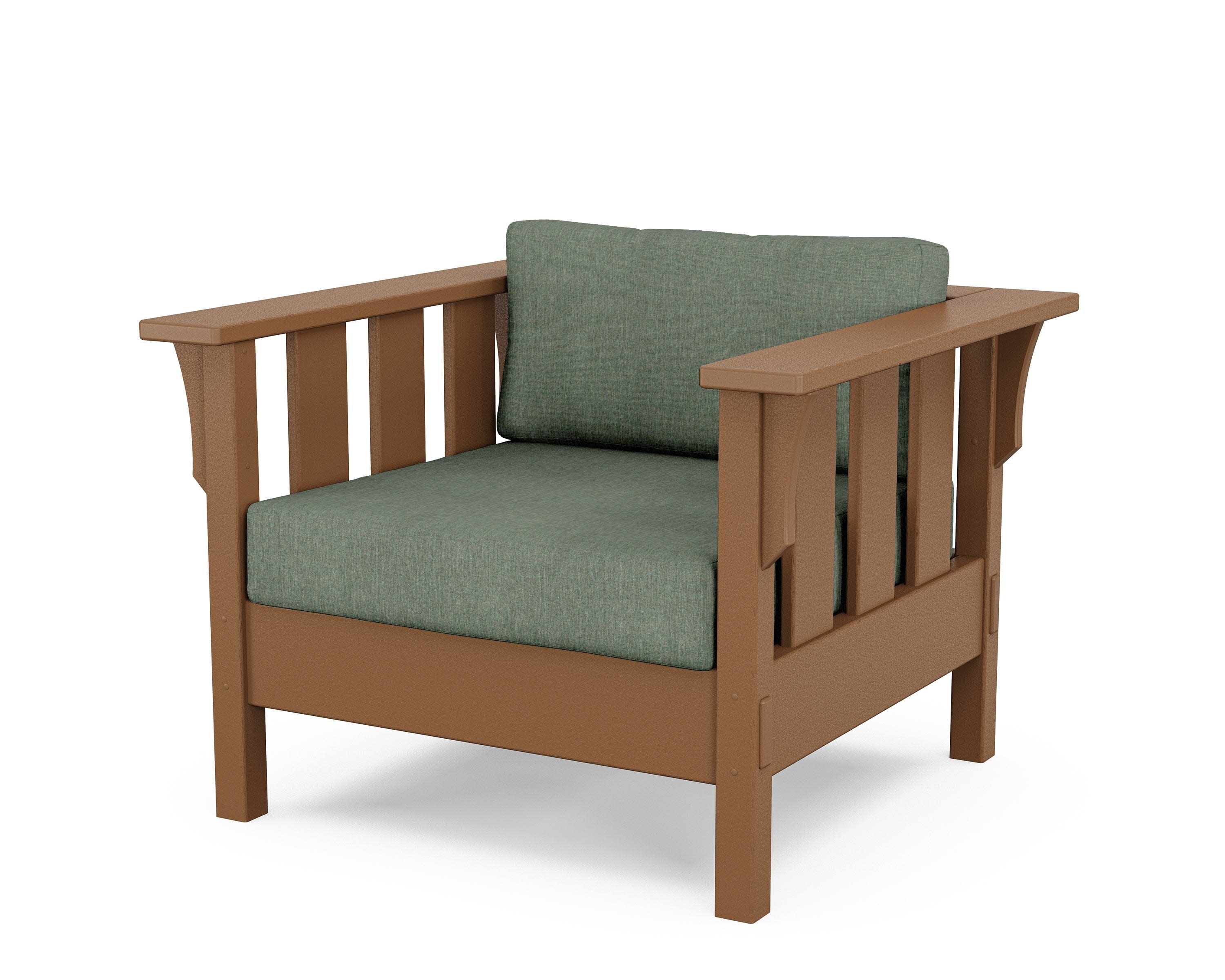Acadia Deep Seating Chair in Teak / Cast Sage