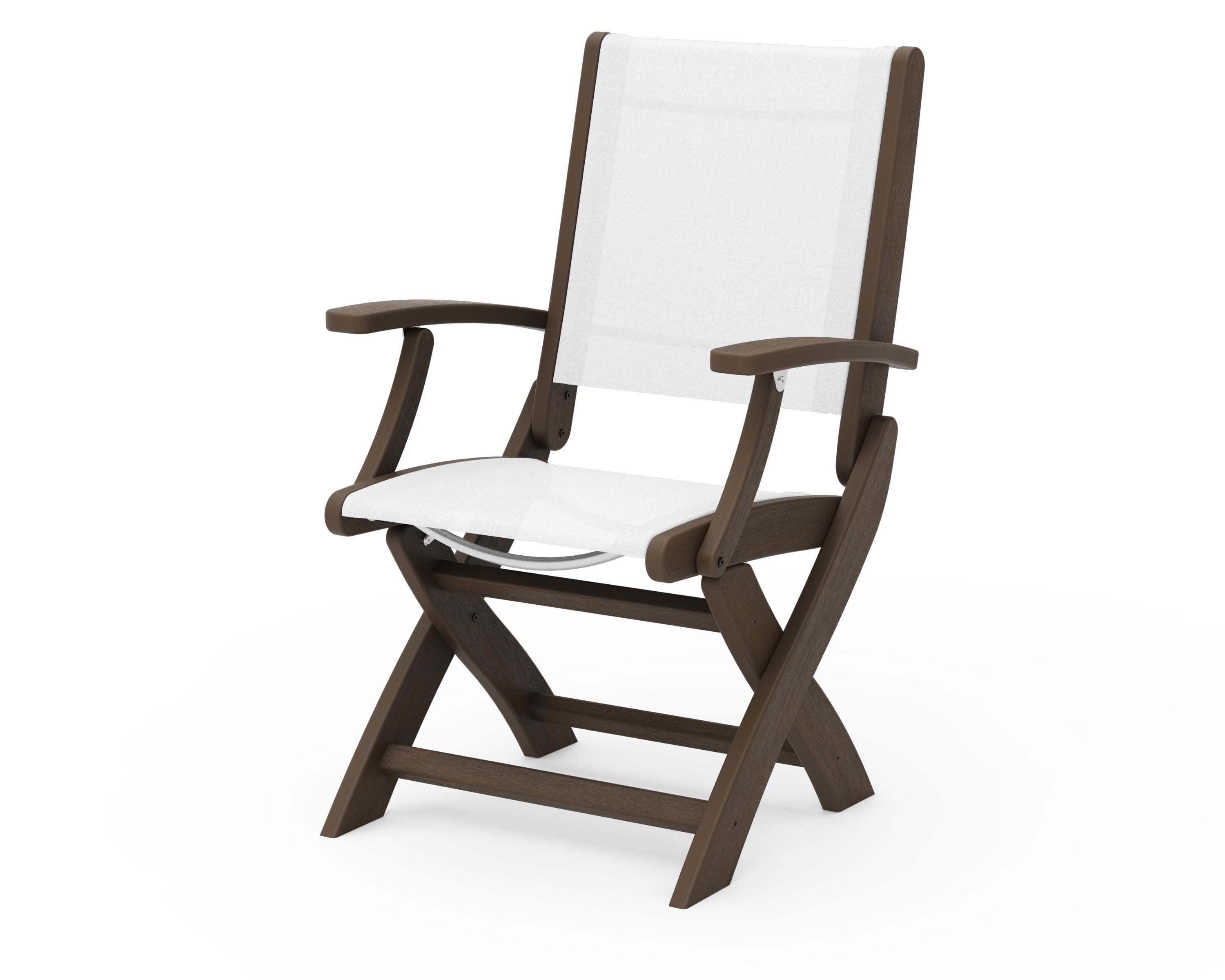 Coastal Folding Chair in Kona / White Sling