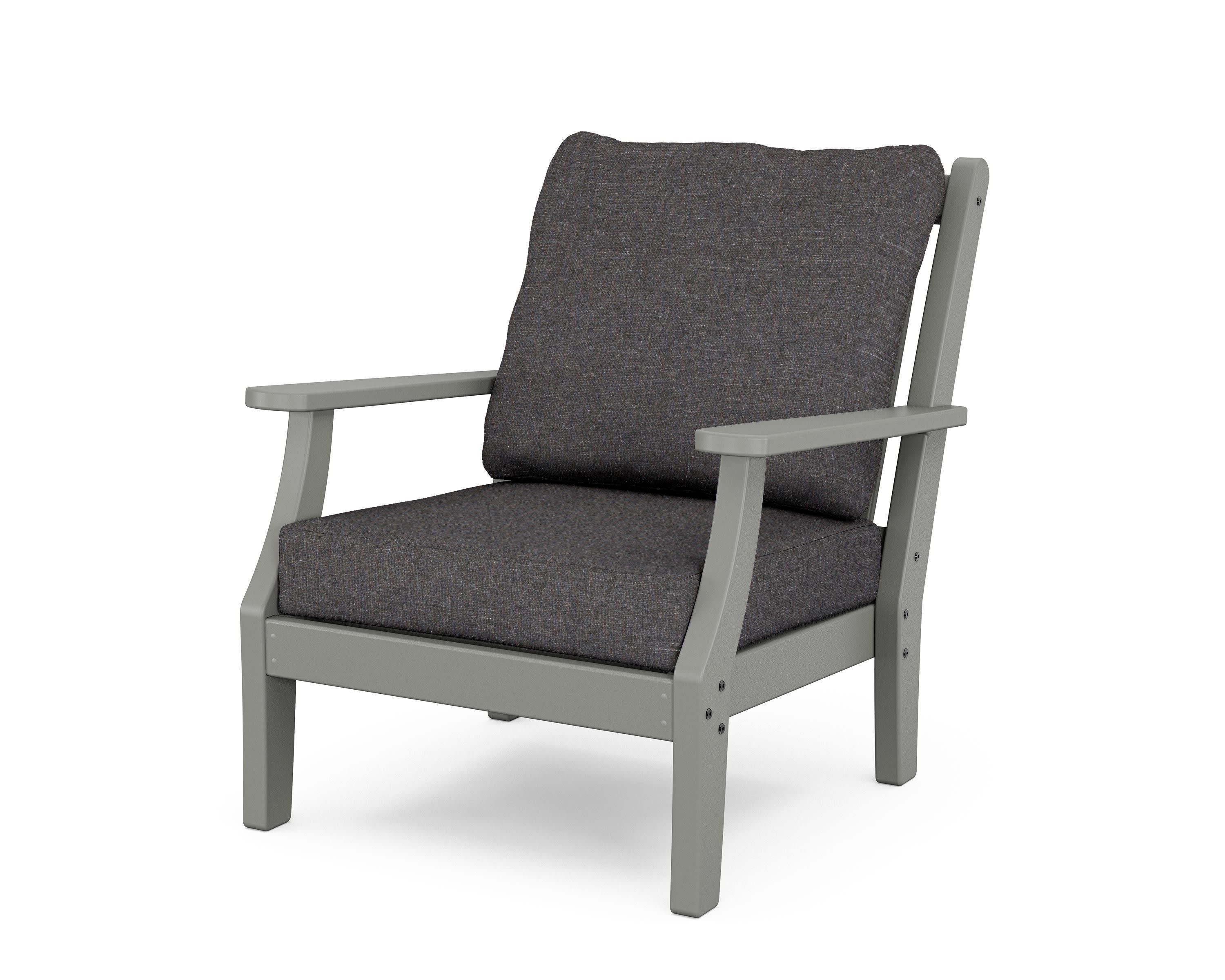 Wovendale Deep Seating Chair in Slate Grey / Ash Charcoal