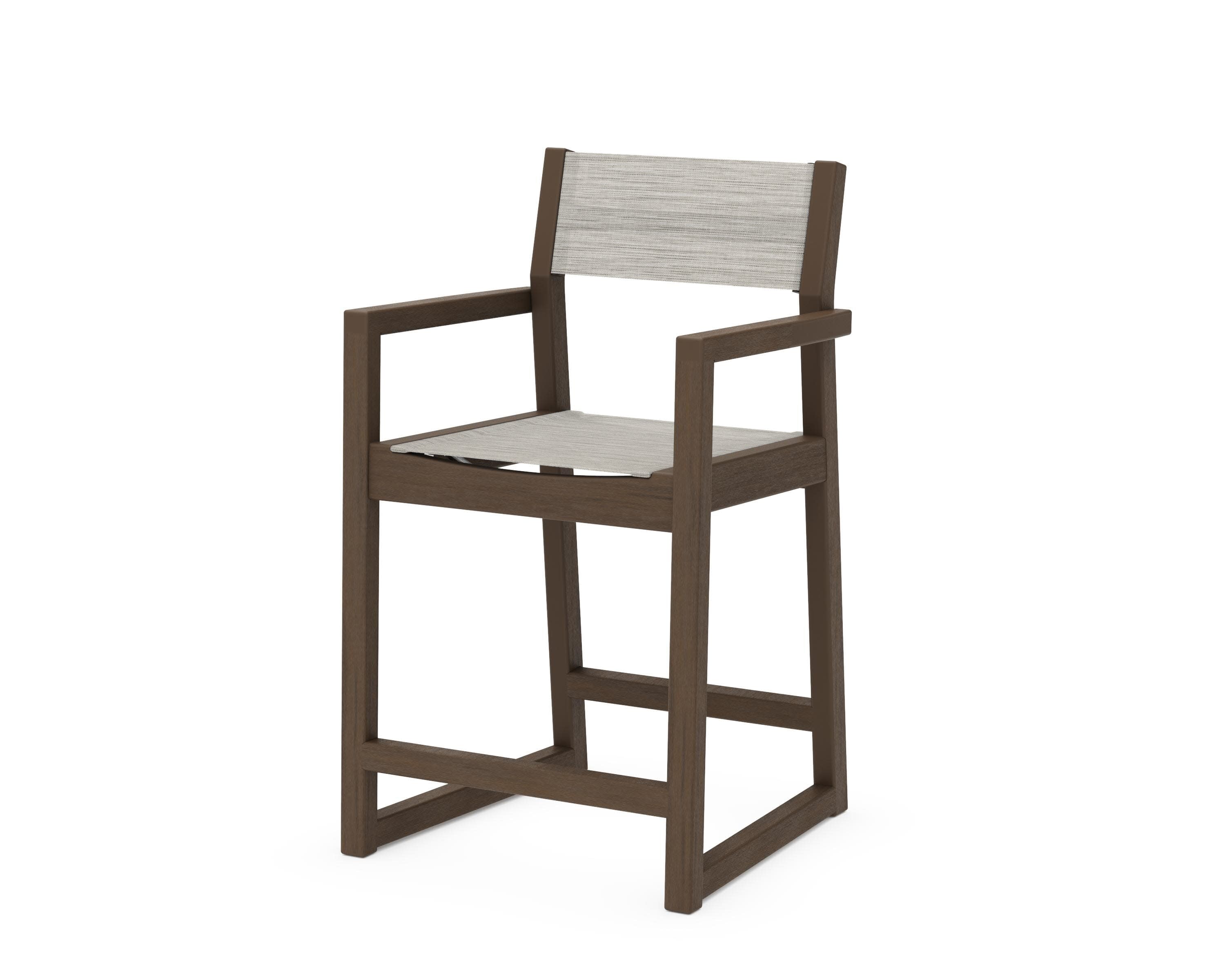 EDGE Sling Counter Arm Chair in Kona / Birch Sling