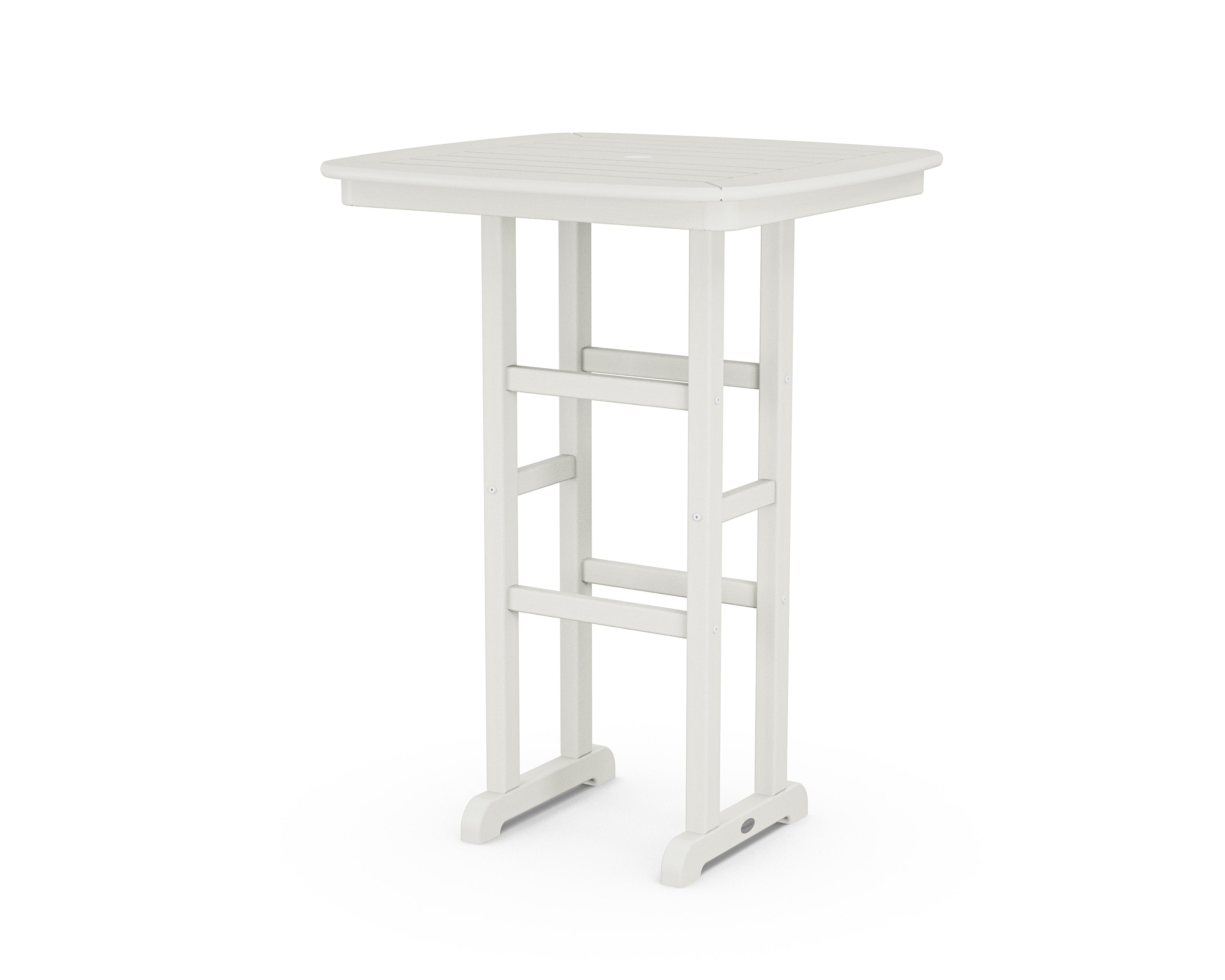 Nautical 31" Bar Table in Vintage White