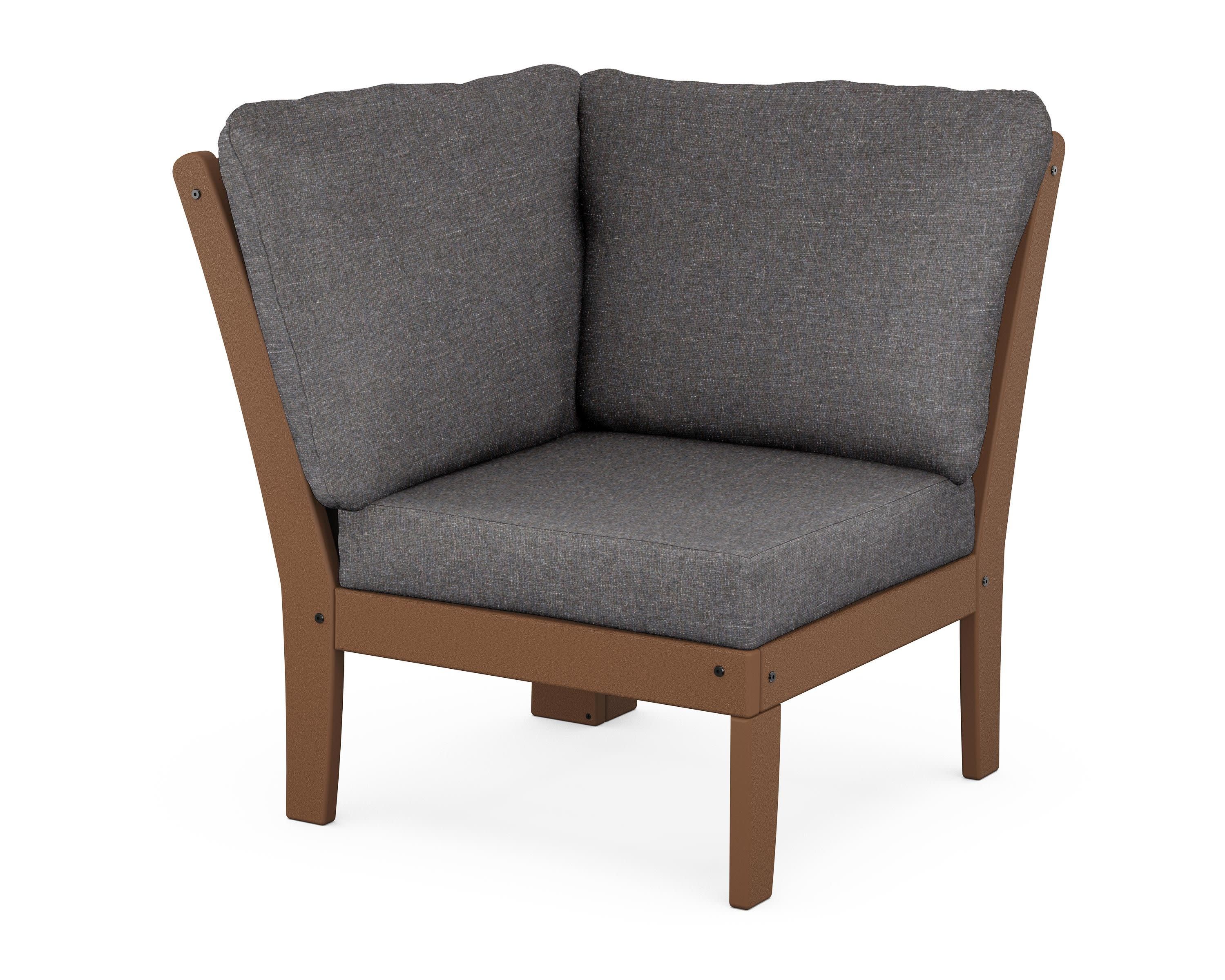 Braxton Modular Corner Chair in Teak / Ash Charcoal