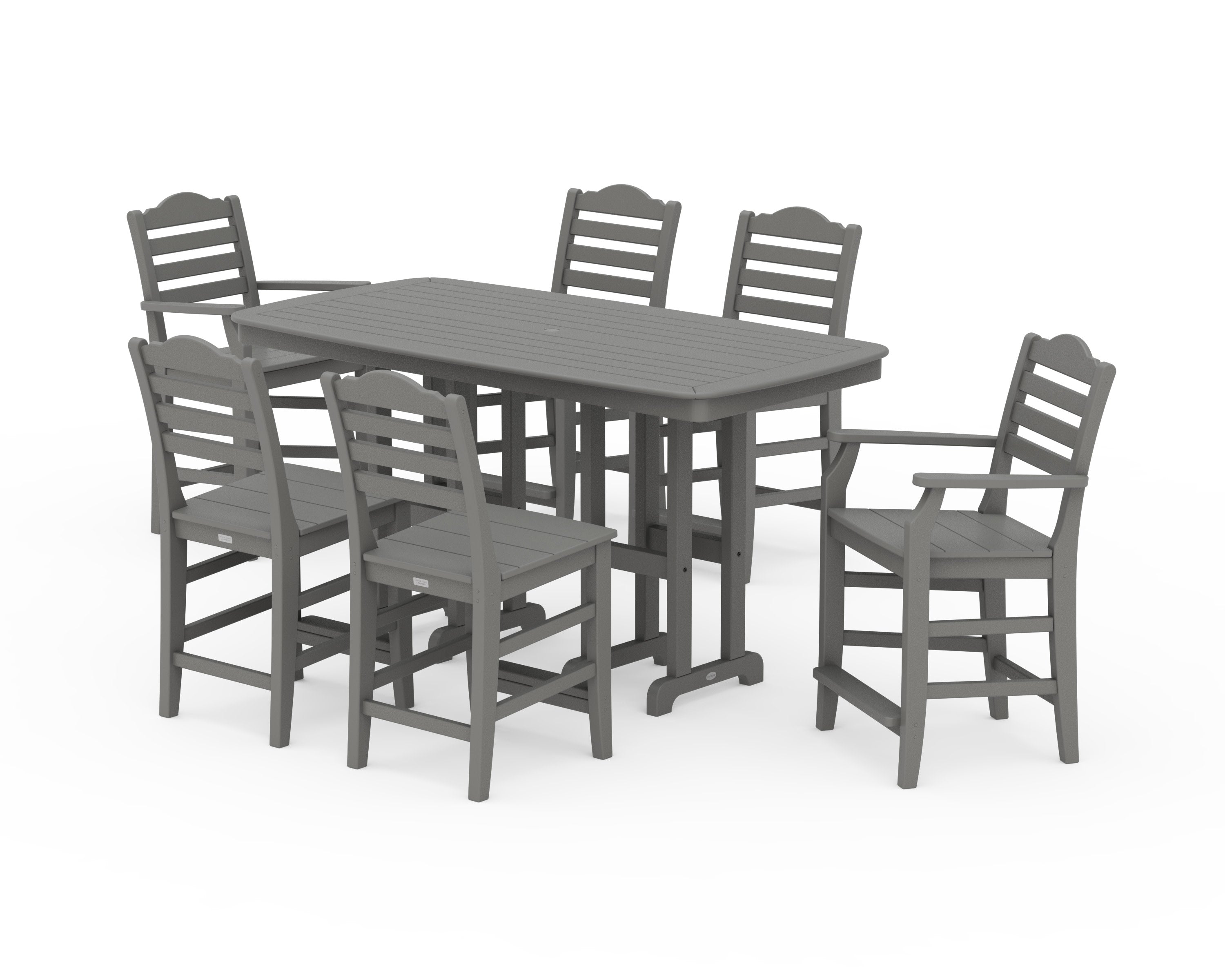 Savannah 7-Piece Counter Set in Slate Grey