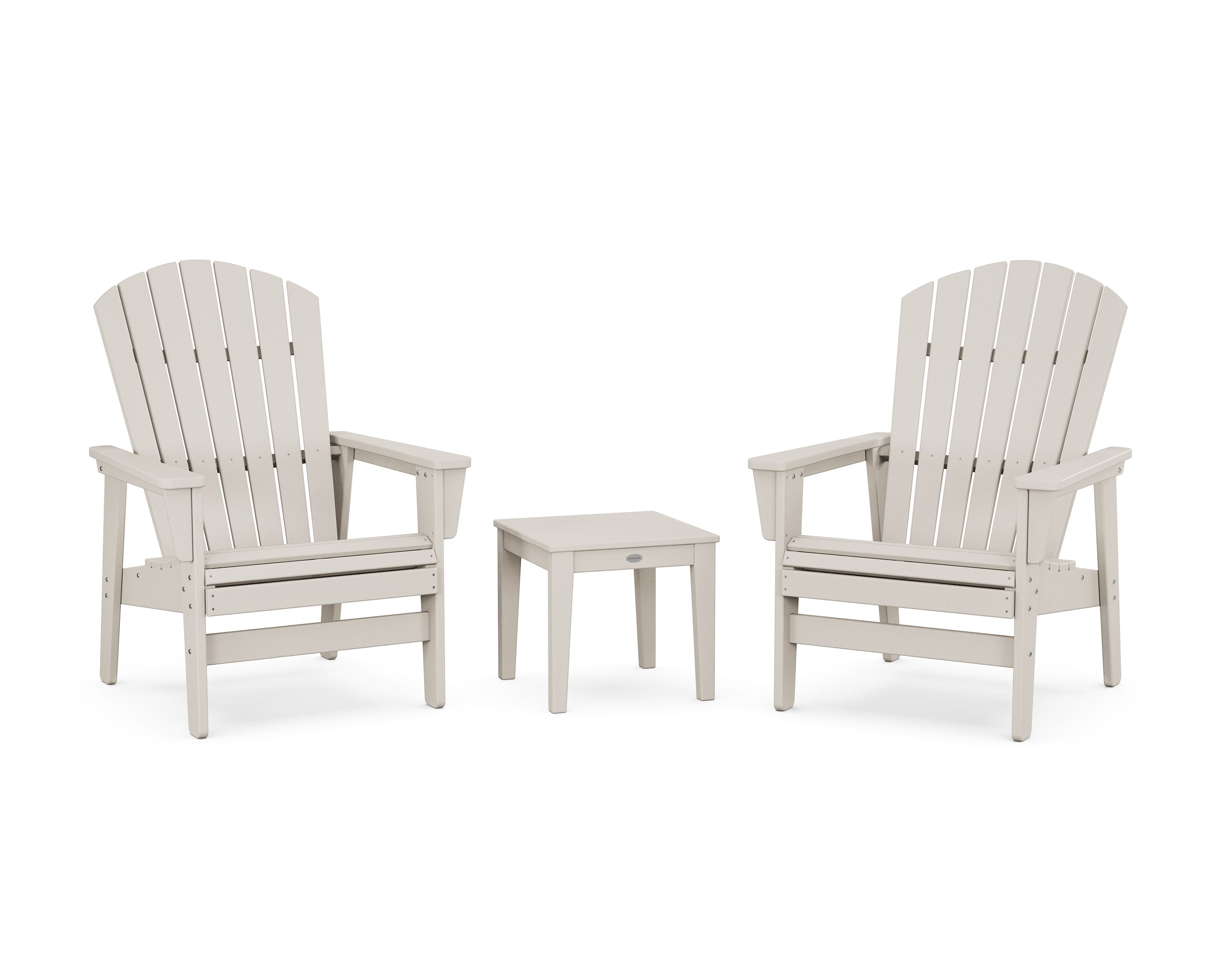 3-Piece Nautical Grand Upright Adirondack Set in Sand