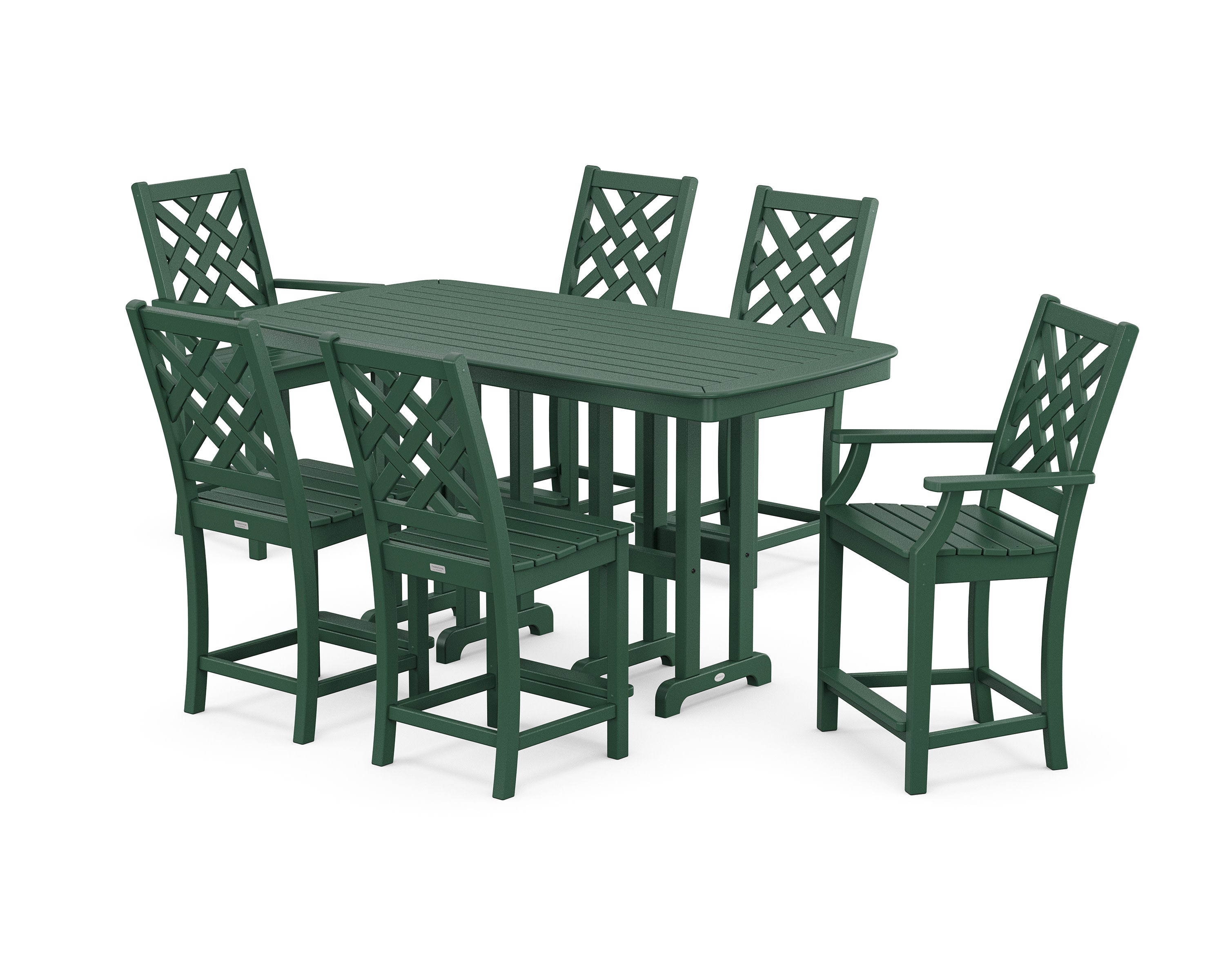 Wovendale 7-Piece Counter Set in Green