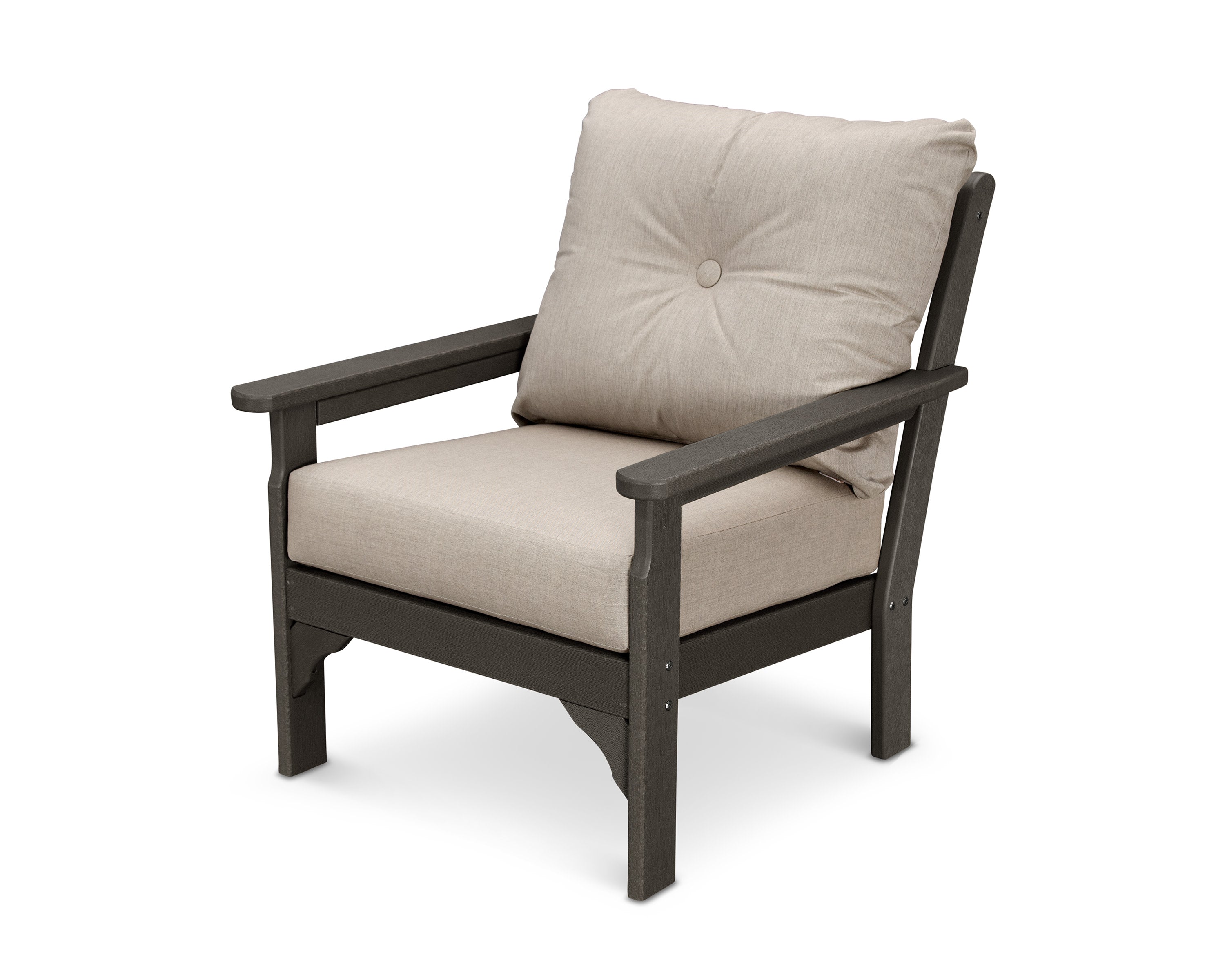 Vineyard Deep Seating Chair in Vintage Coffee / Cast Ash