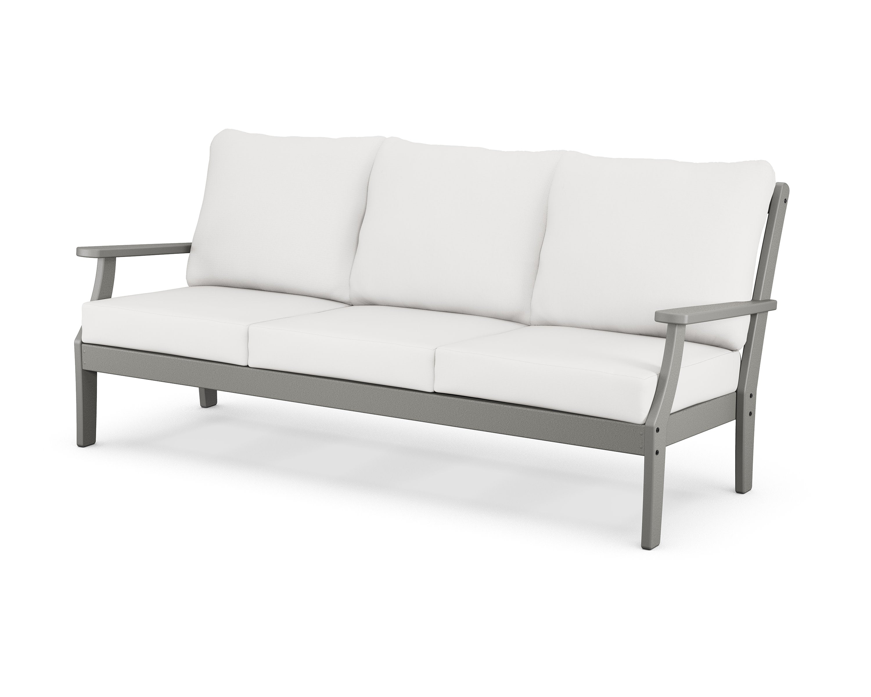 Braxton Deep Seating Sofa in Slate Grey / Natural Linen