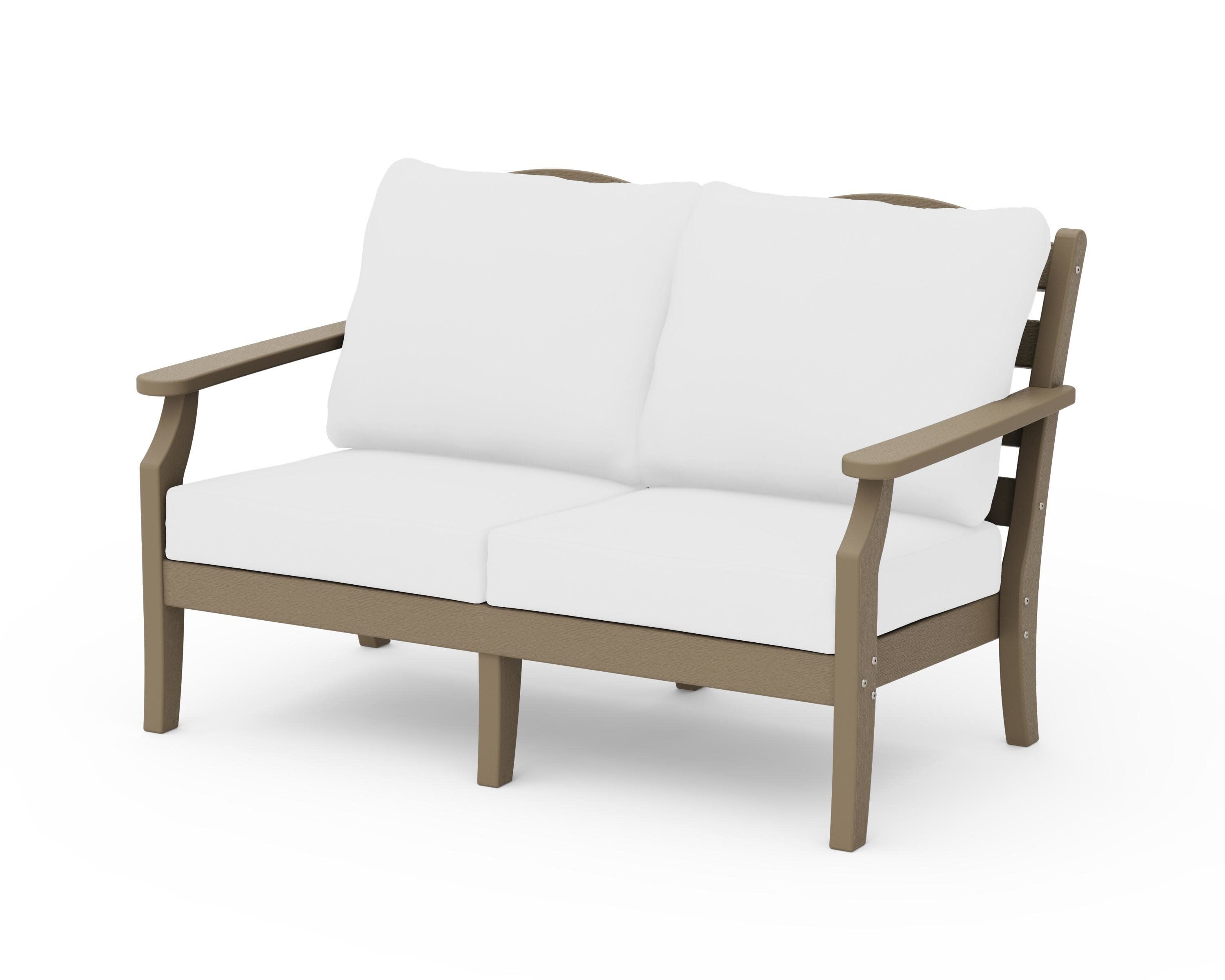 Savannah Deep Seating Loveseat in Vintage Sahara / Natural
