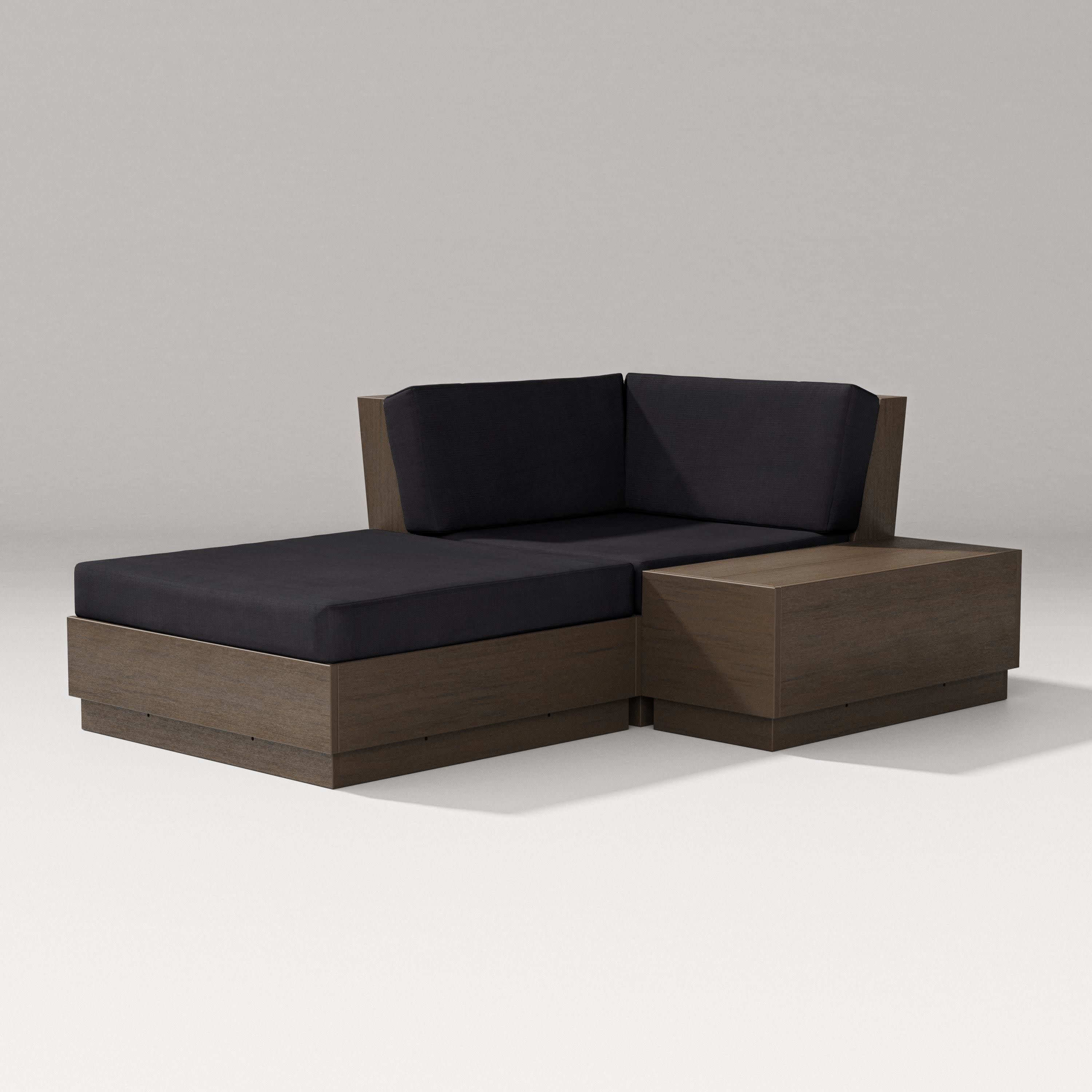 Elevate Corner Chaise in Kona / Midnight Linen