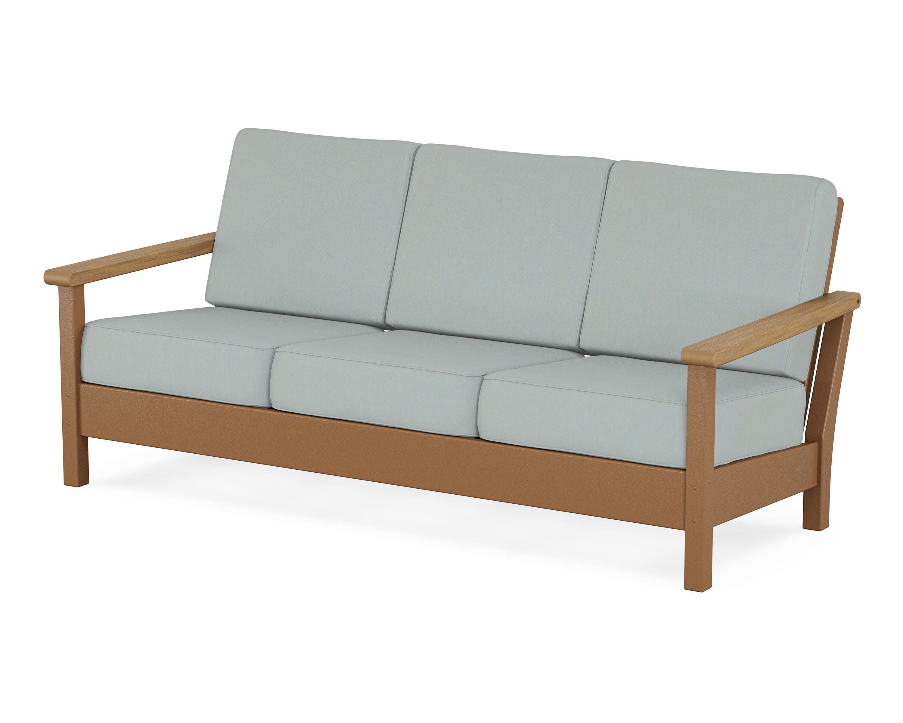 Harbour Deep Seating Sofa in Teak / Natural / Spa