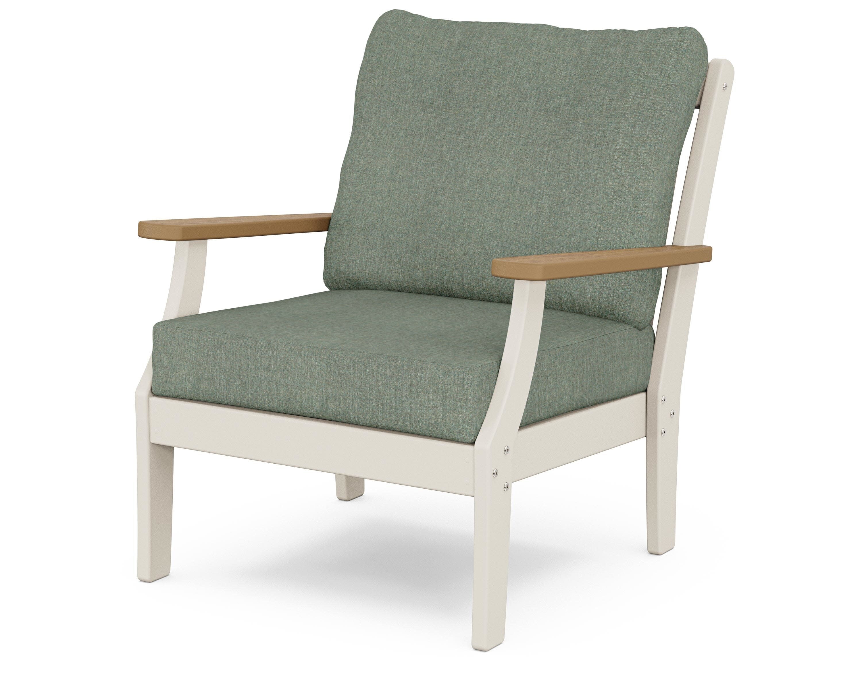 Braxton Deep Seating Chair in Sand / Natural / Cast Sage