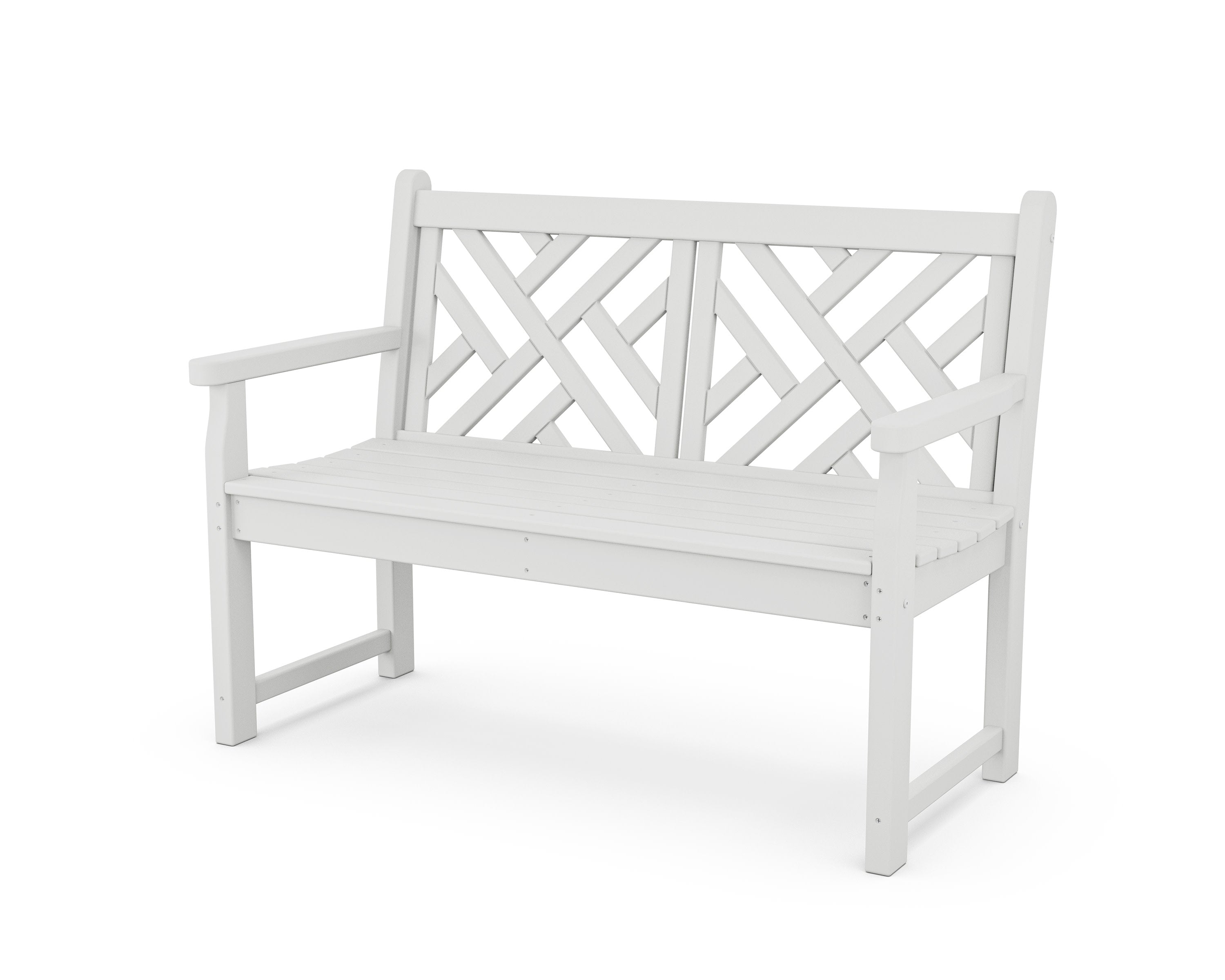 Chippendale 48" Bench in White
