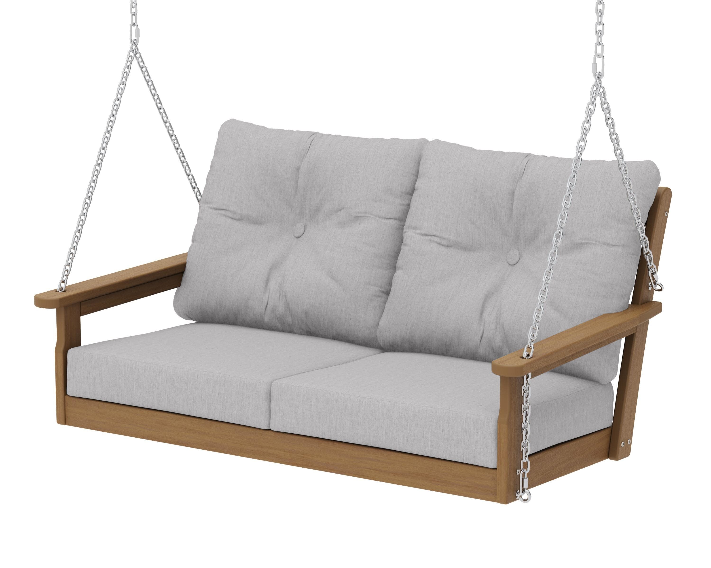 Vineyard Deep Seating Swing in Natural / Granite
