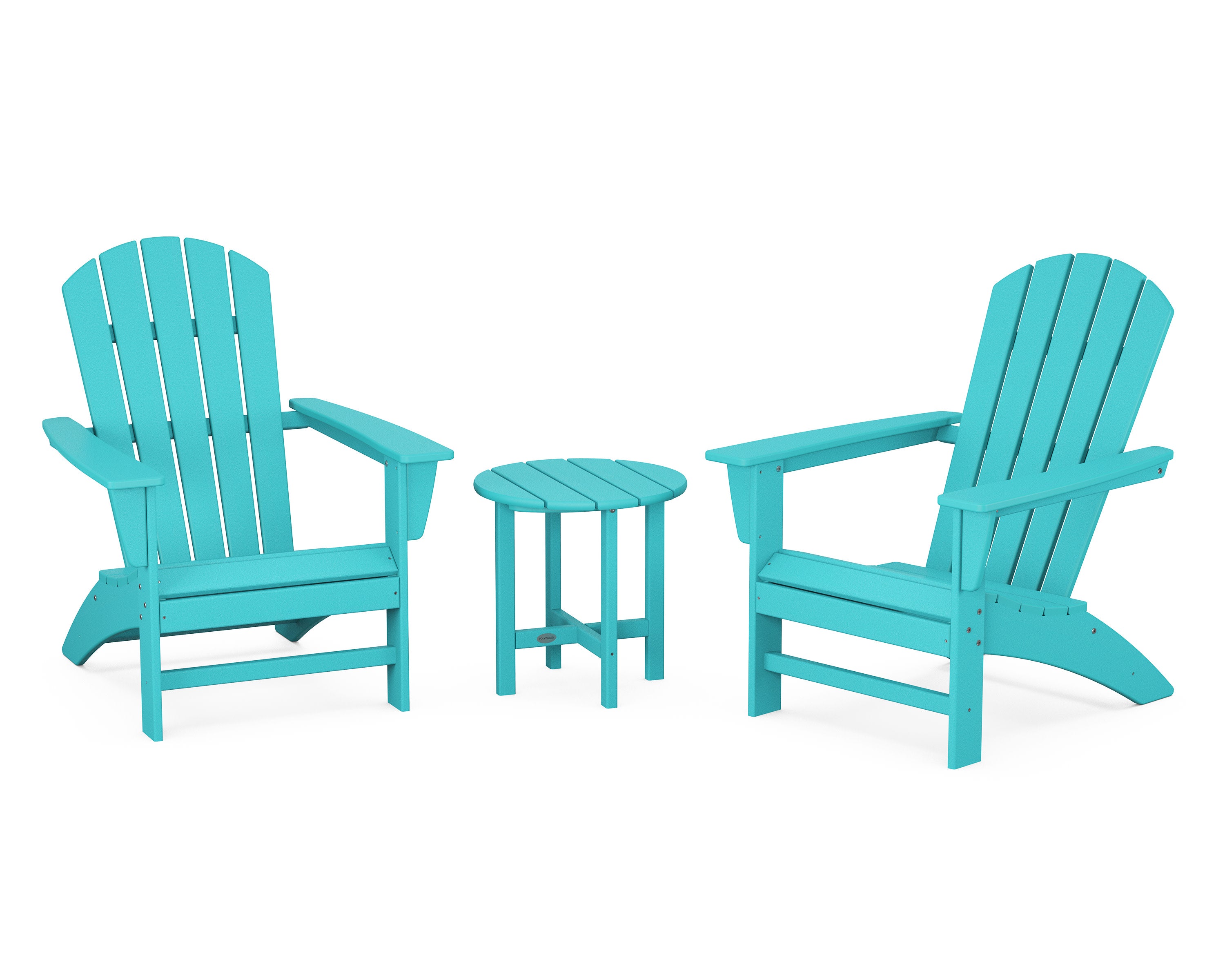 Nautical 3-Piece Adirondack Set in Aruba
