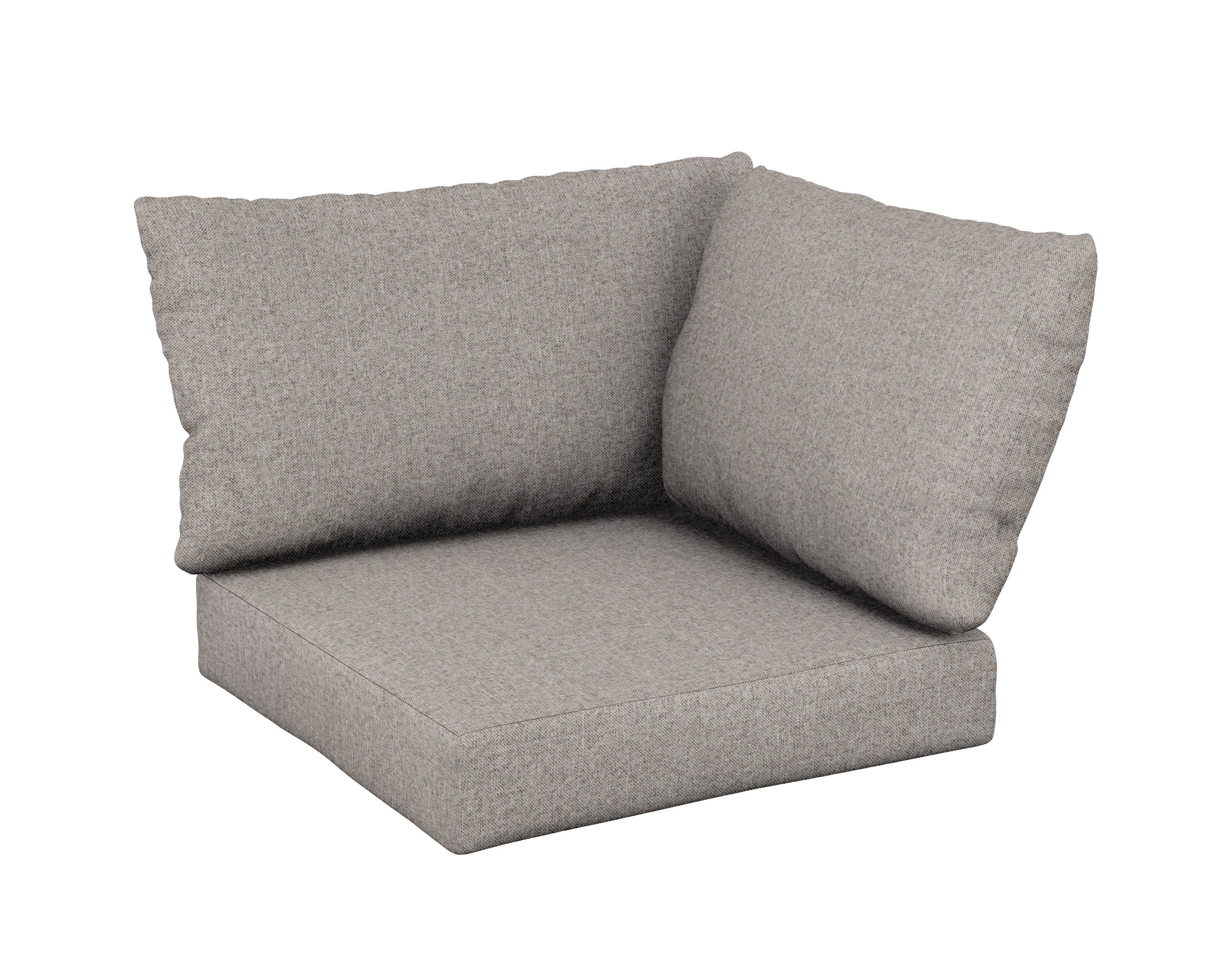 Modular Corner Cushion Set in Weathered Tweed