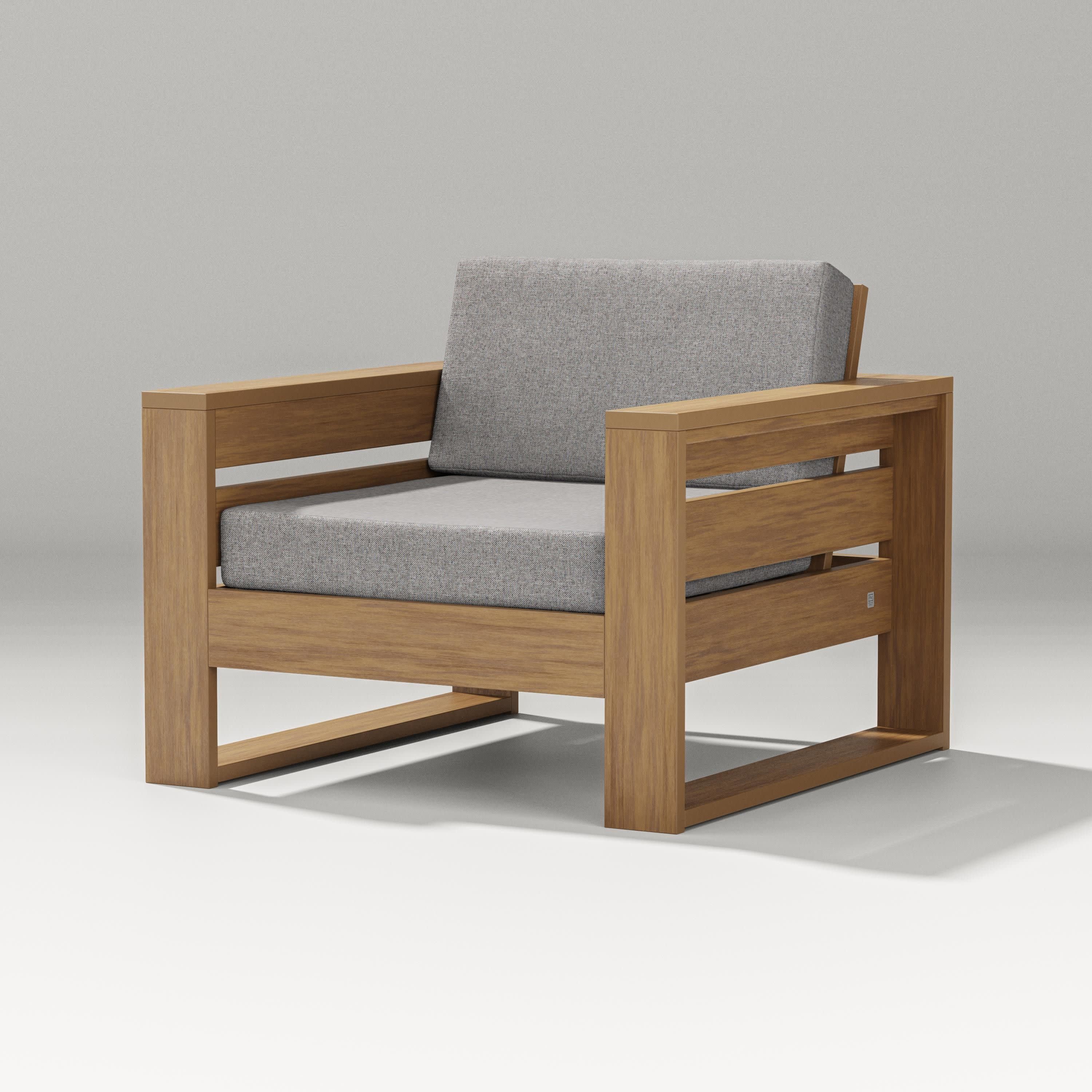 Latitude Lounge Chair in Natural / Grey Mist