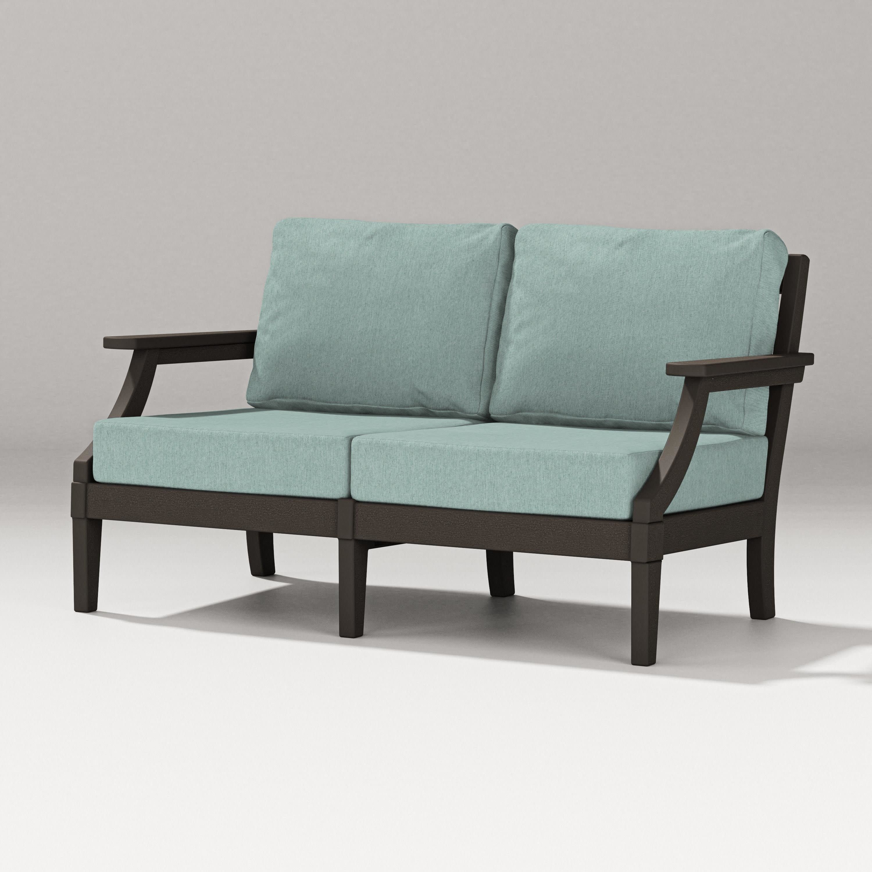 Estate Loveseat in Vintage Coffee / Glacier Spa