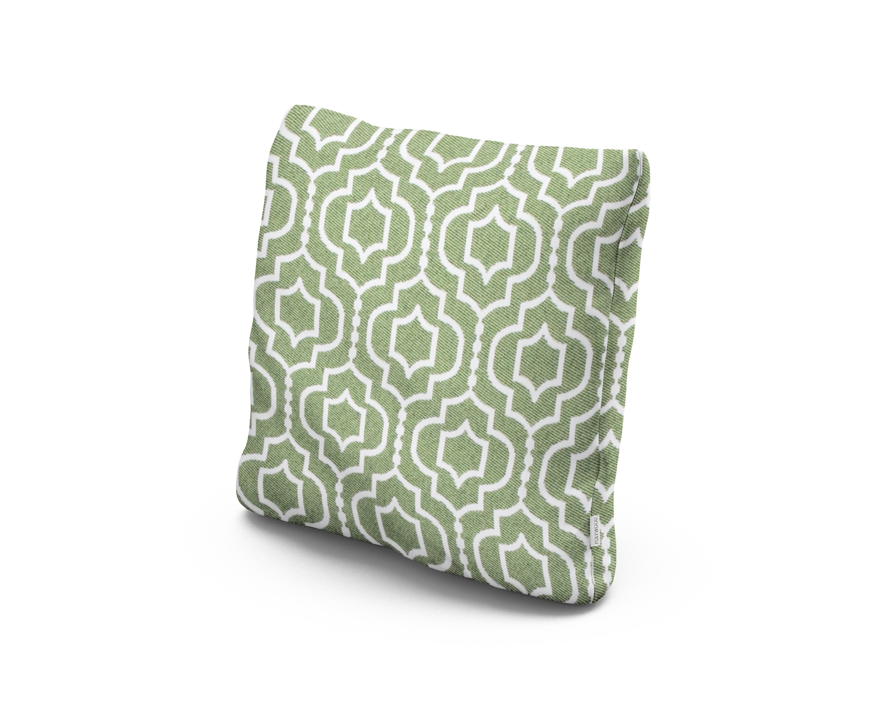 18" Outdoor Throw Pillow in Tensil Moss