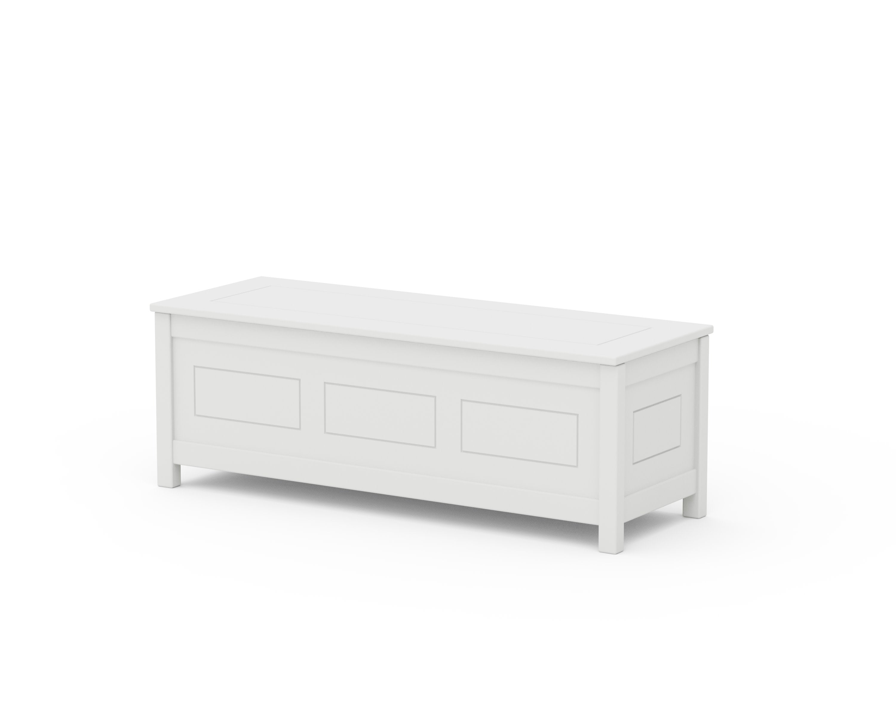Country Living 48" Storage Bench in White