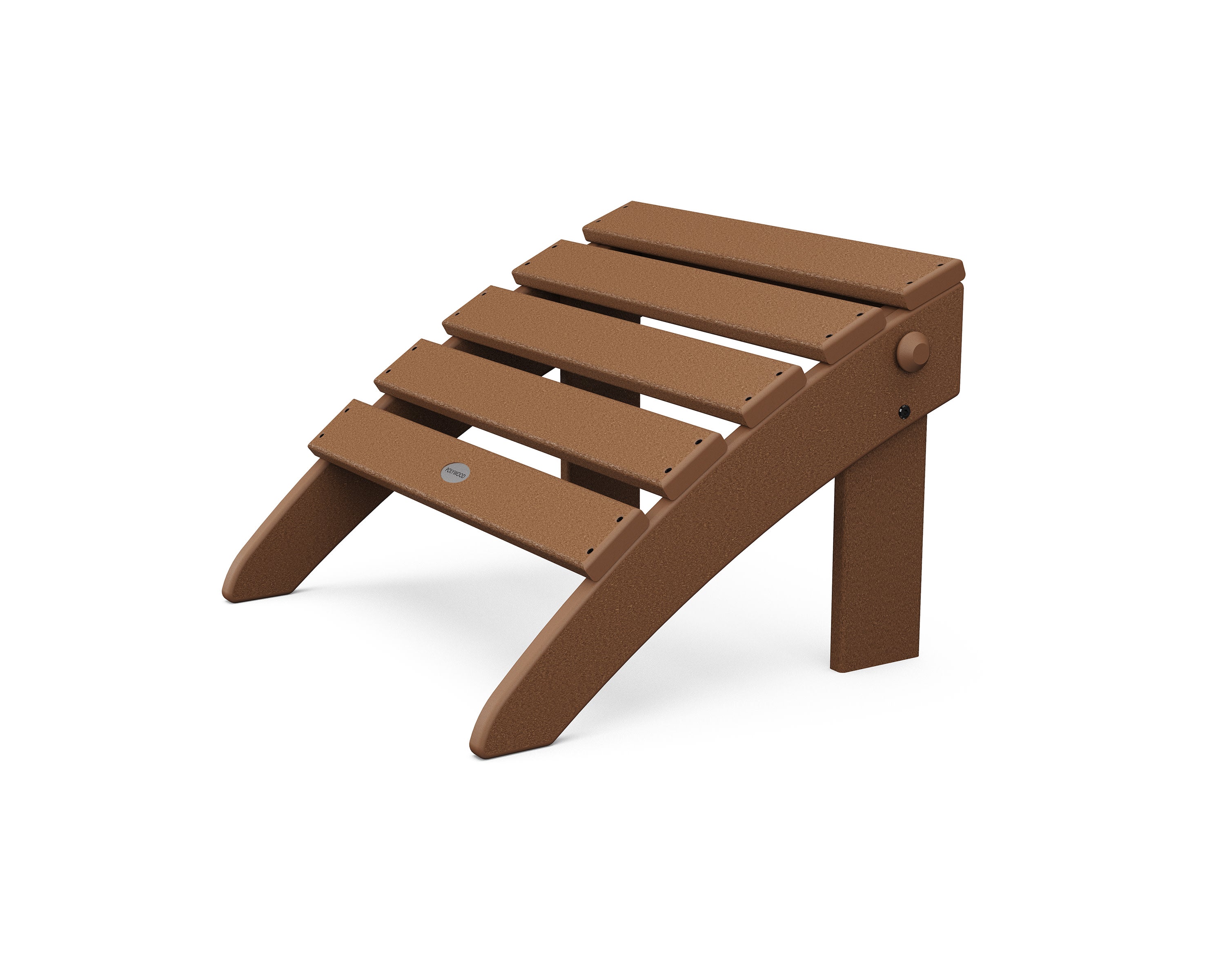 Classic Adirondack Folding Ottoman in Teak