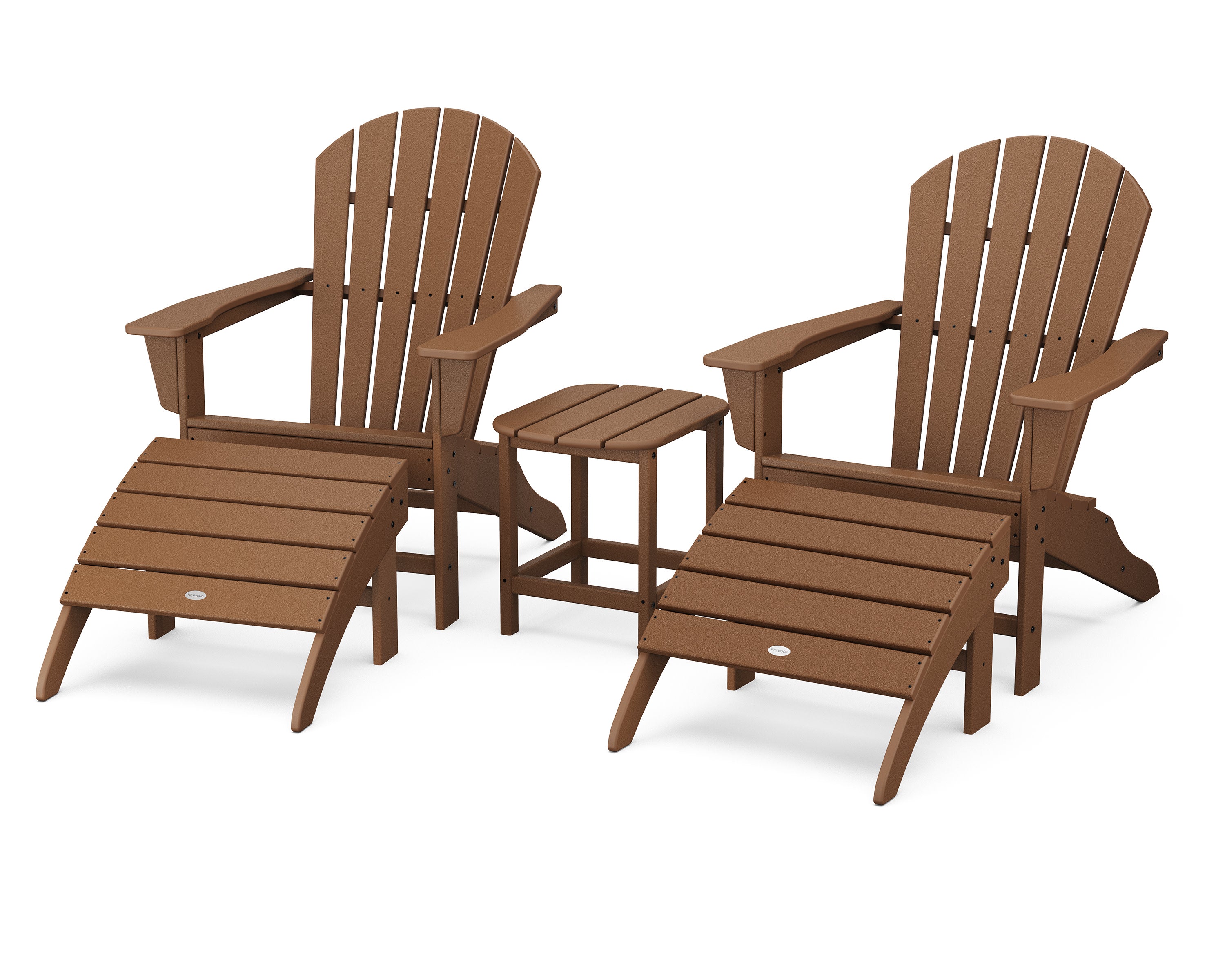 South Beach Adirondack 5-Piece Set in Teak