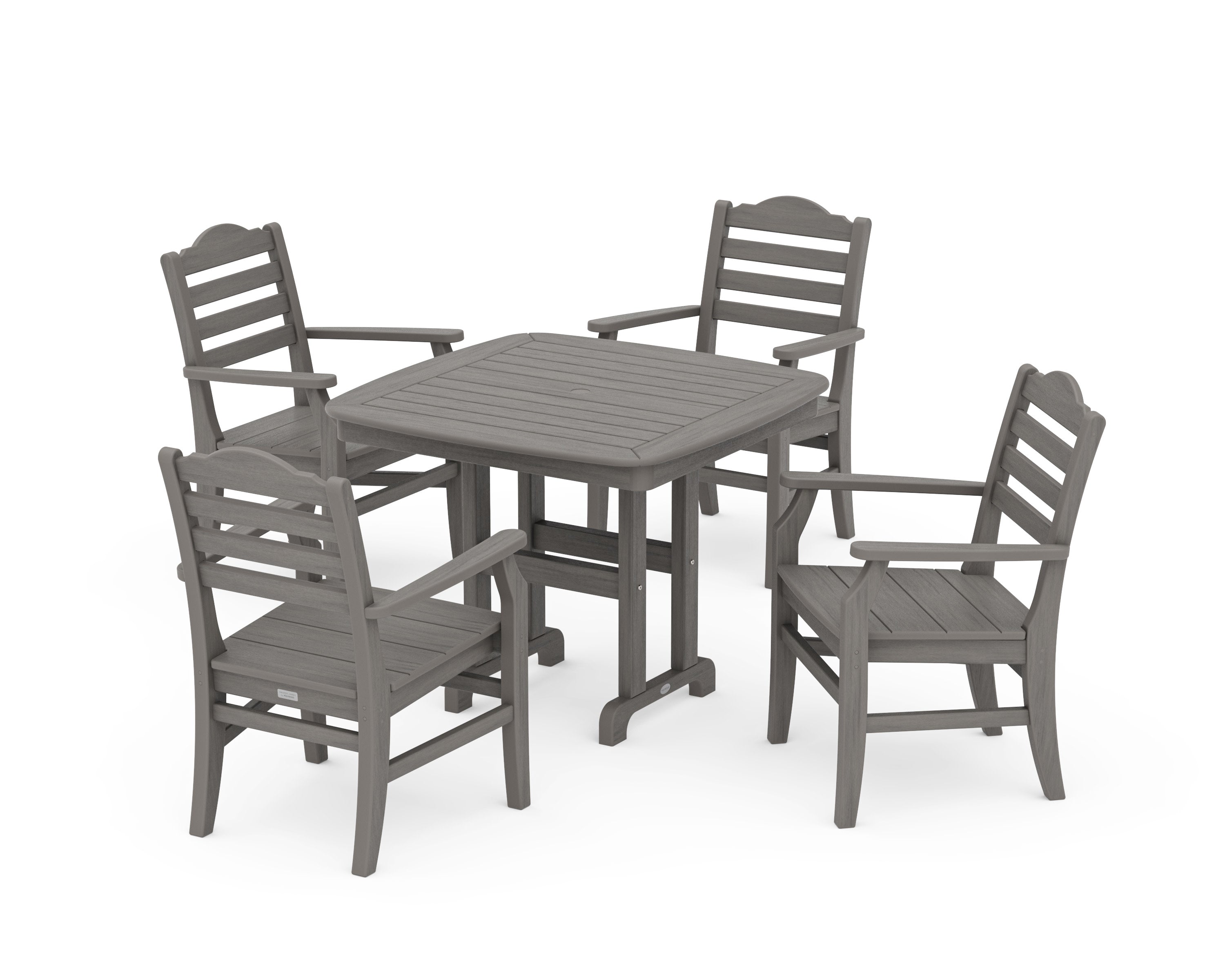 Savannah 5-Piece Dining Set in Driftwood