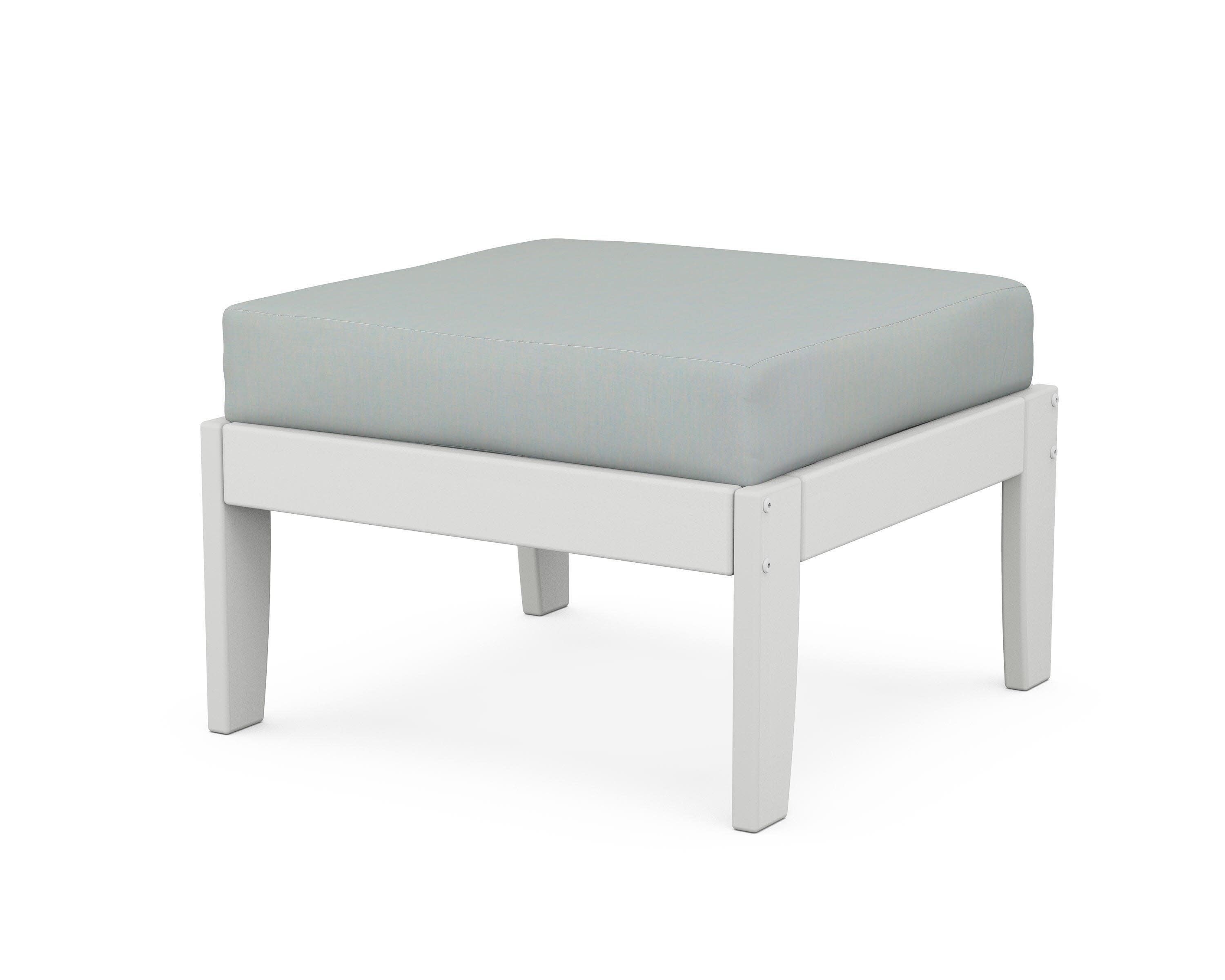 Modular Ottoman - Classic in White / Spa