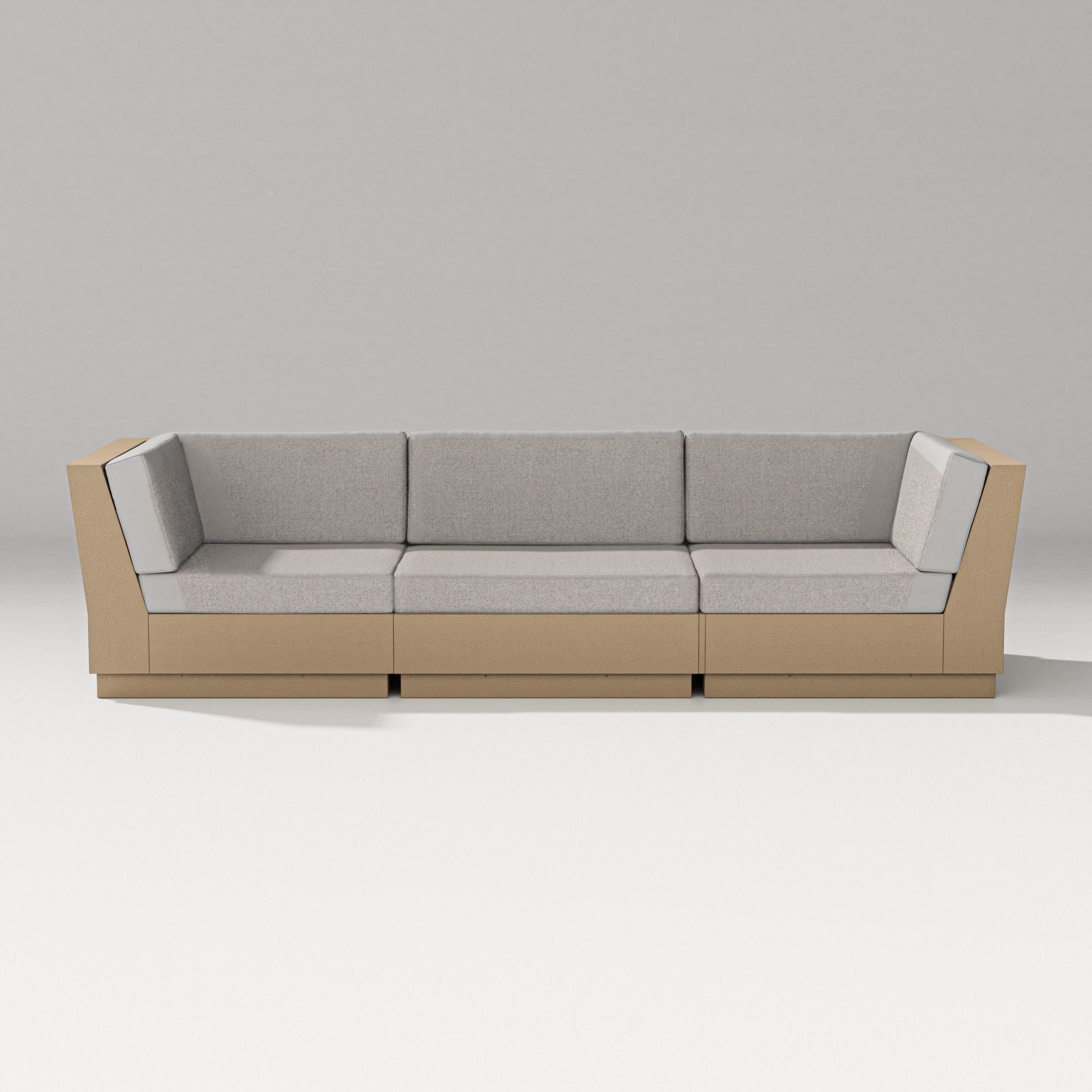 Elevate Sofa Sectional in Vintage Sahara / Weathered Tweed