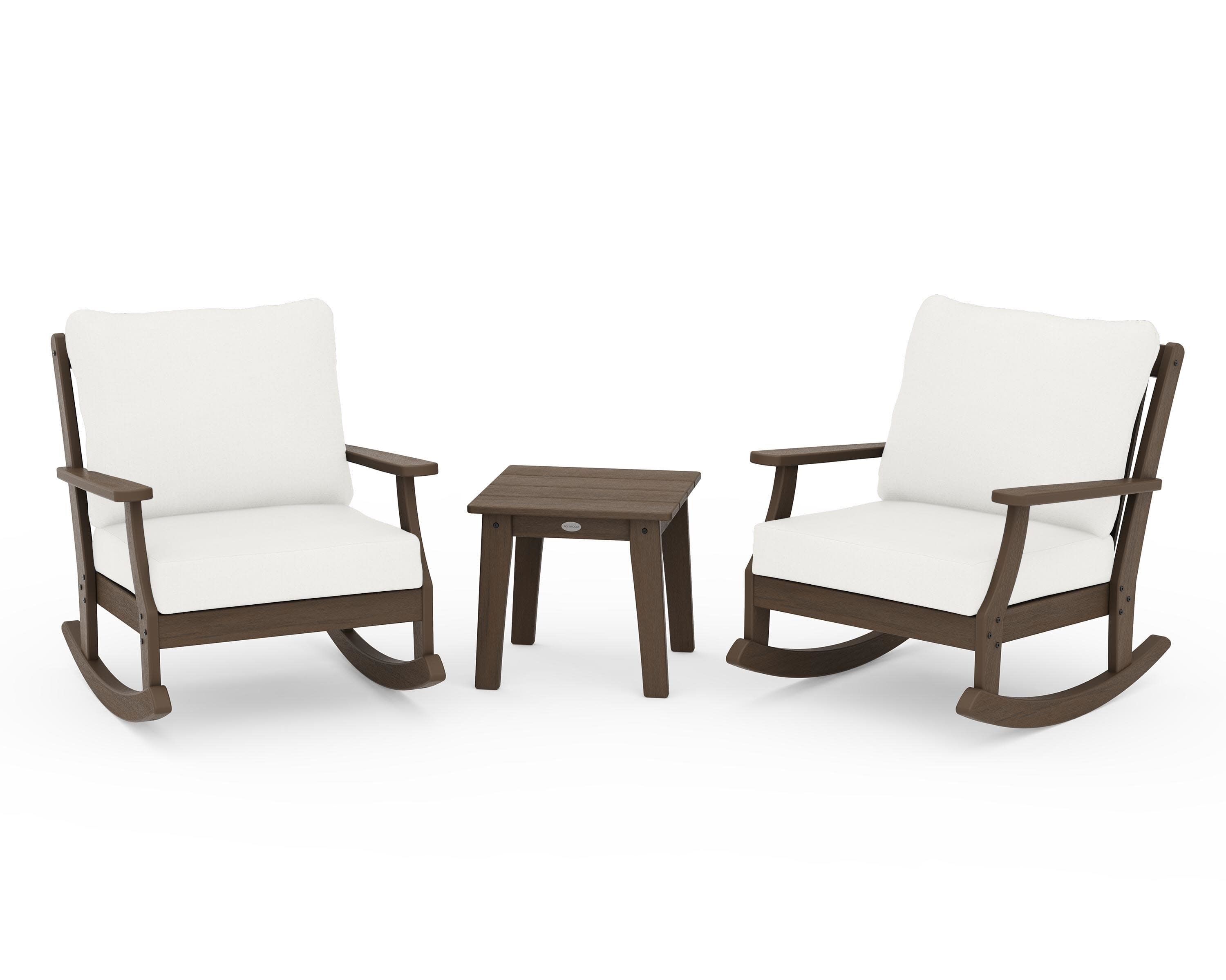 Braxton 3-Piece Deep Seating Rocker Set in Kona / Natural Linen