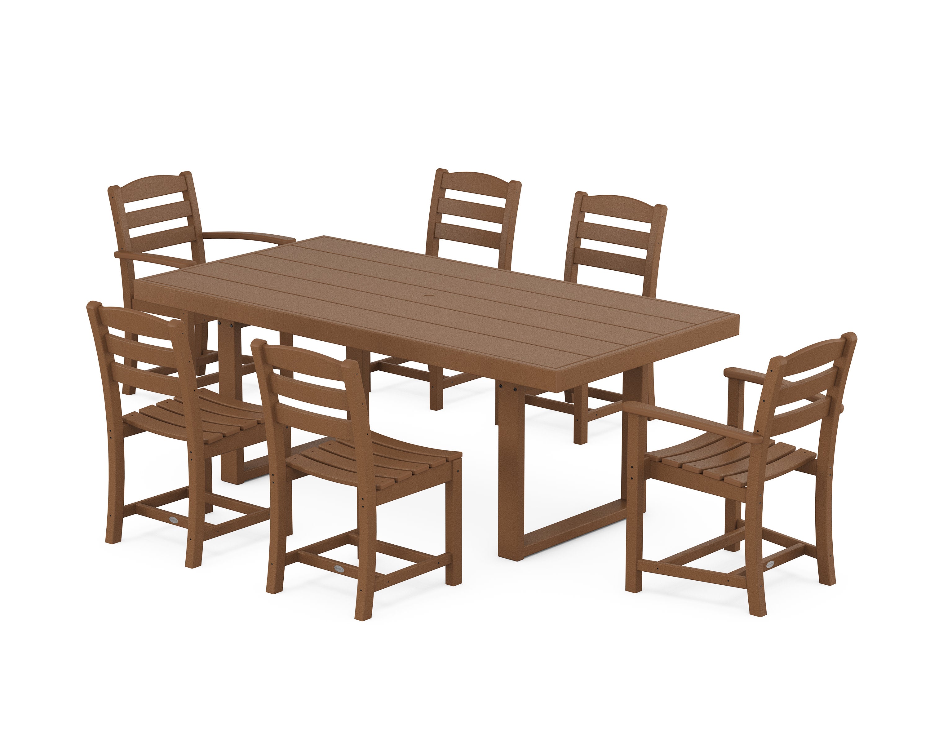 La Casa Caf 7-Piece Dining Set in Teak