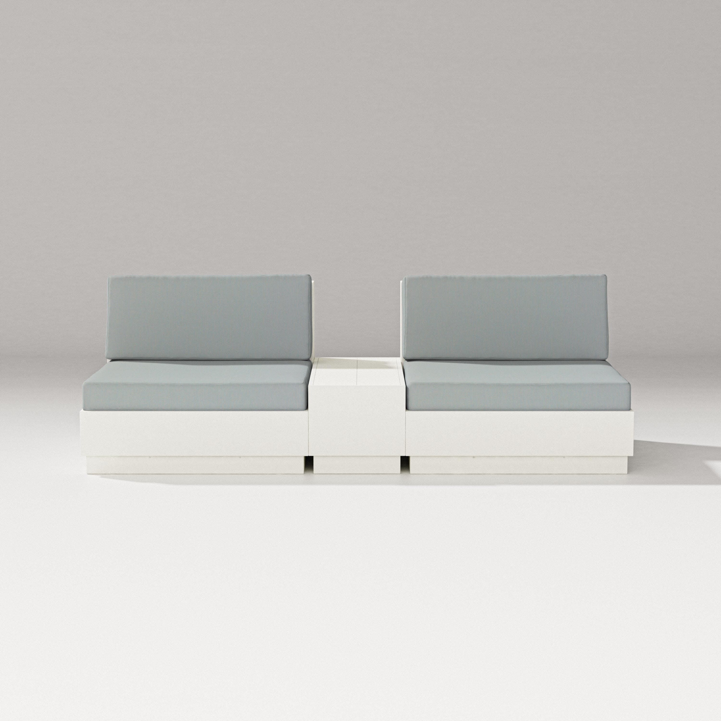 Elevate Lounge Chair Set in Vintage White / Spa