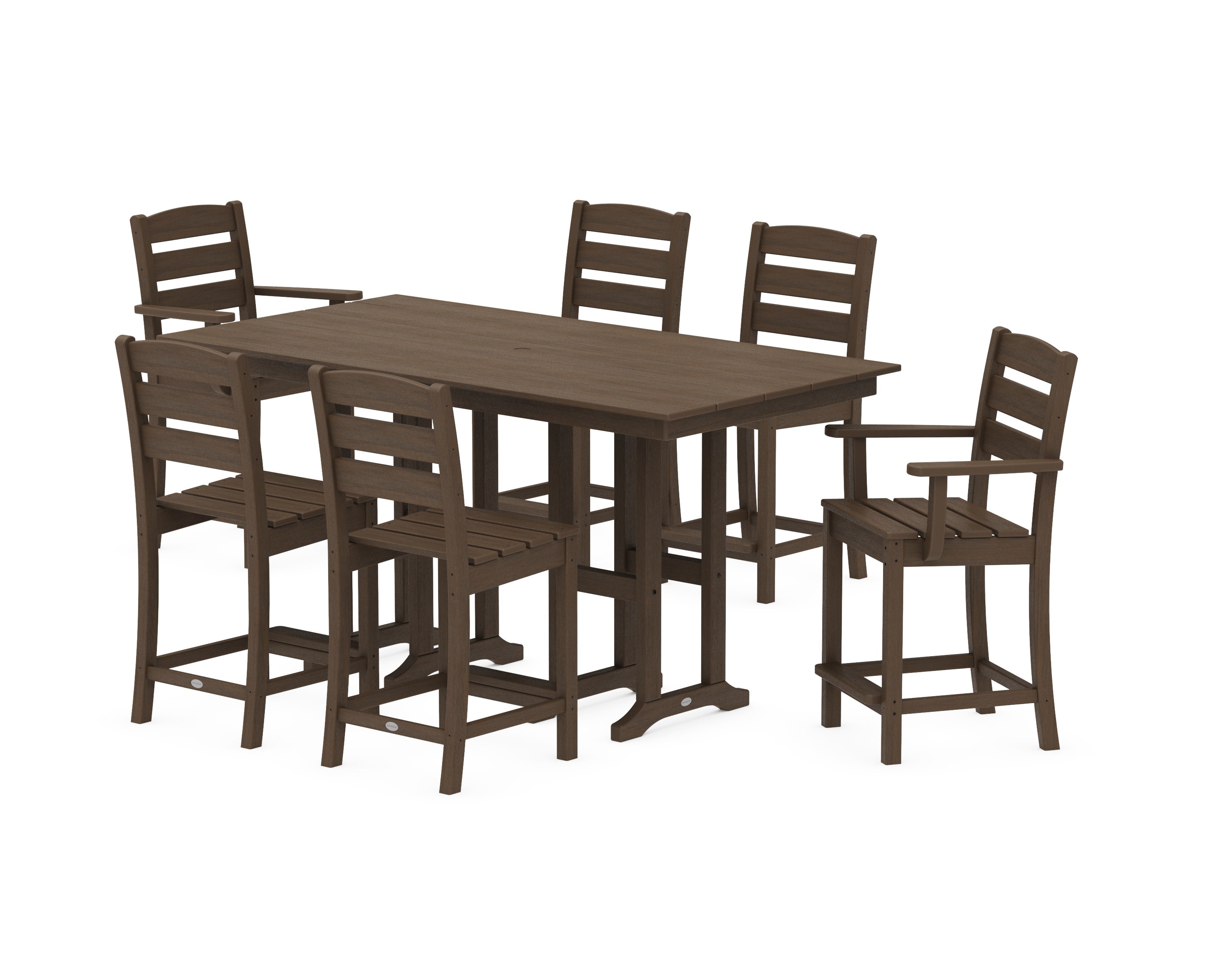 Lakeside 7-Piece Counter Set in Kona