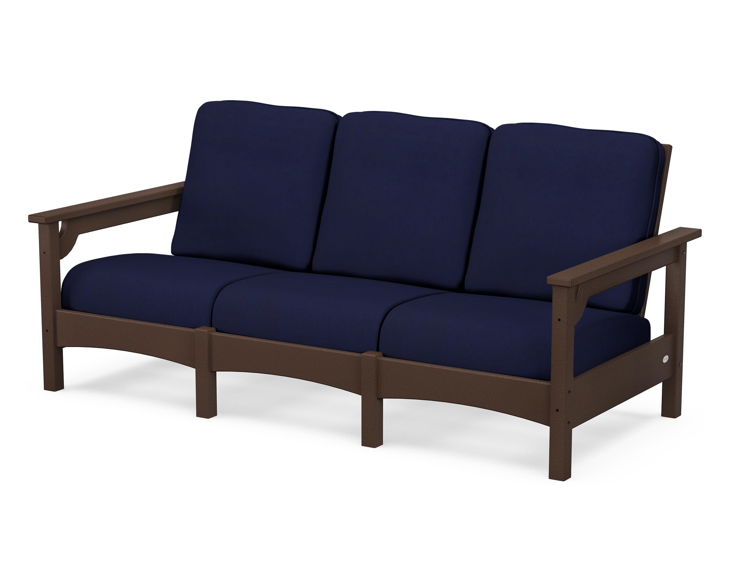 Club Sofa in Mahogany / Navy