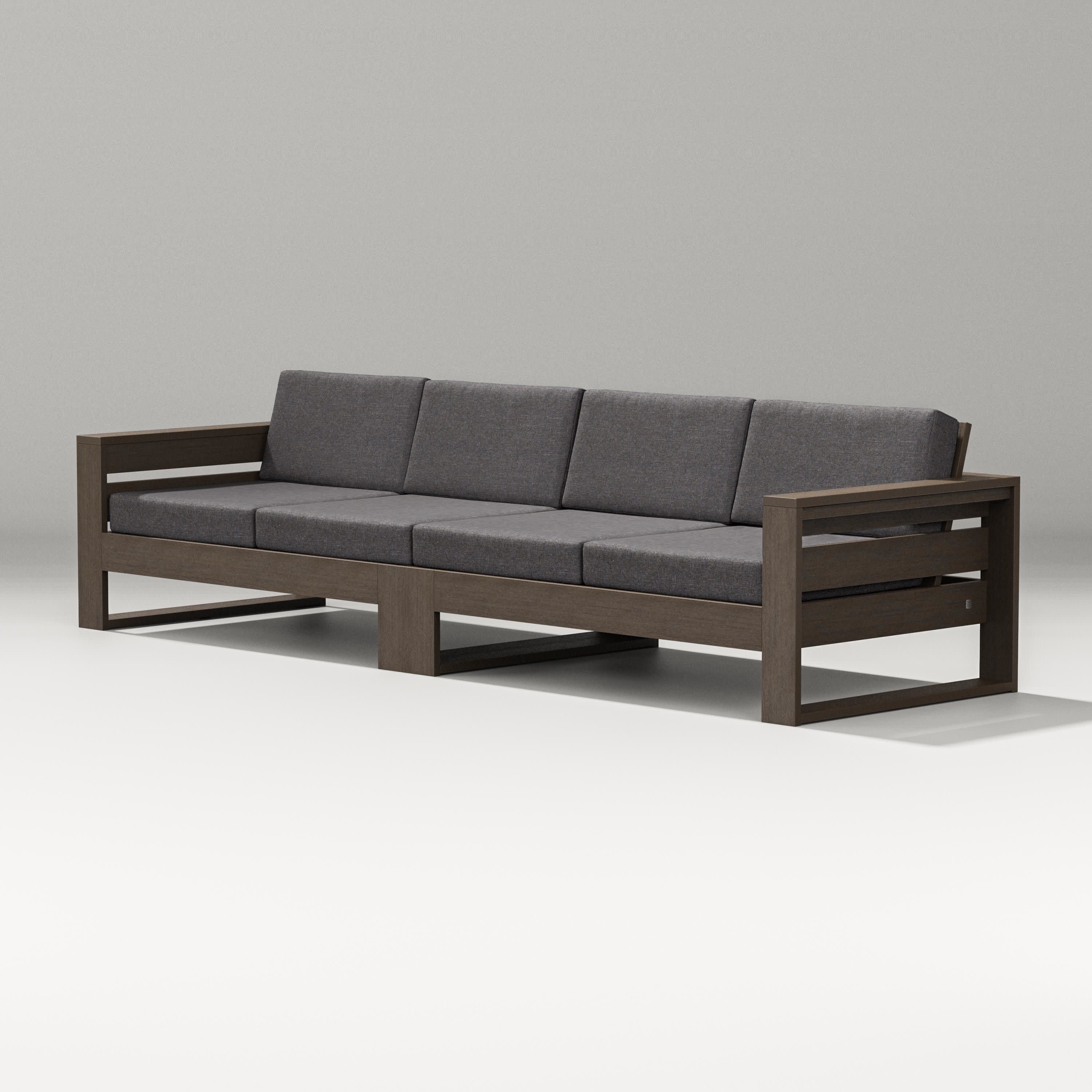 Latitude Straight Sectional in Kona / Ash Charcoal