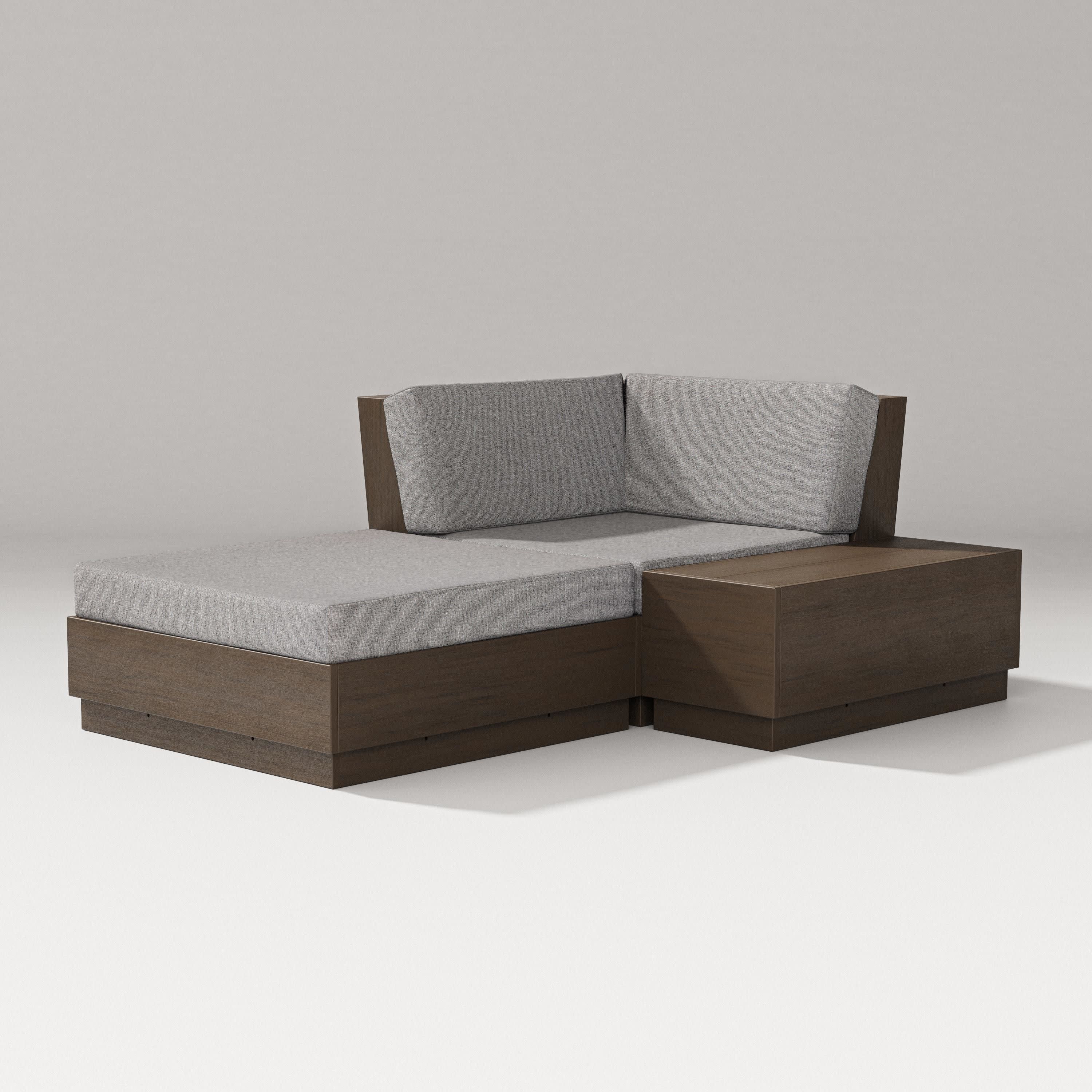 Elevate Corner Chaise in Kona / Grey Mist
