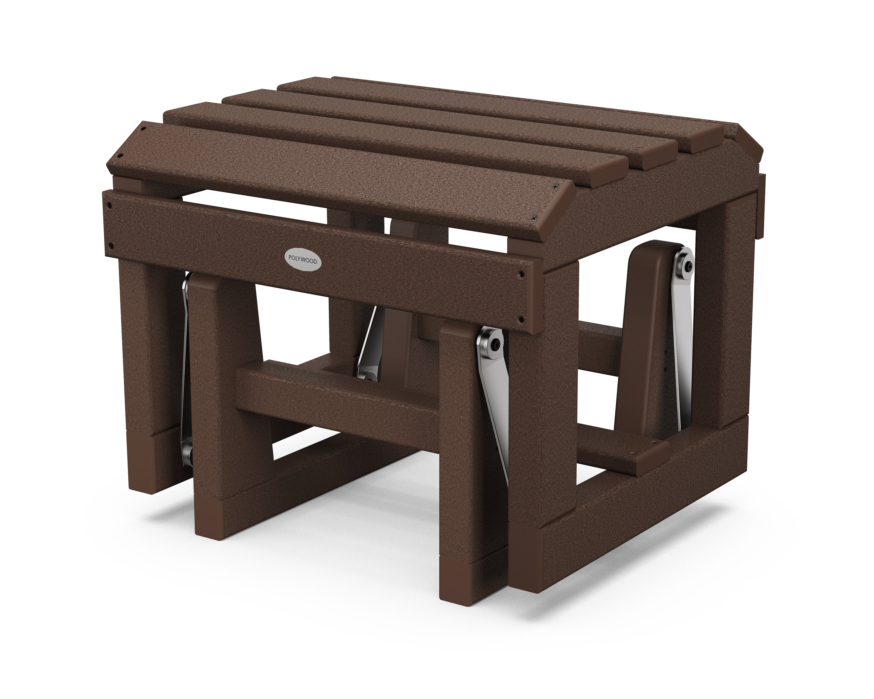 Classic Adirondack Glider Ottoman in Mahogany