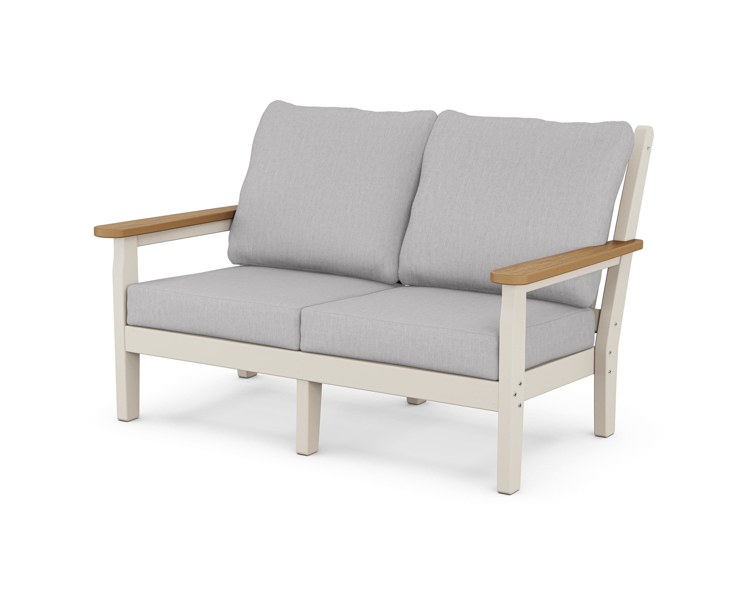 Chippendale Deep Seating Loveseat in Sand / Natural / Granite