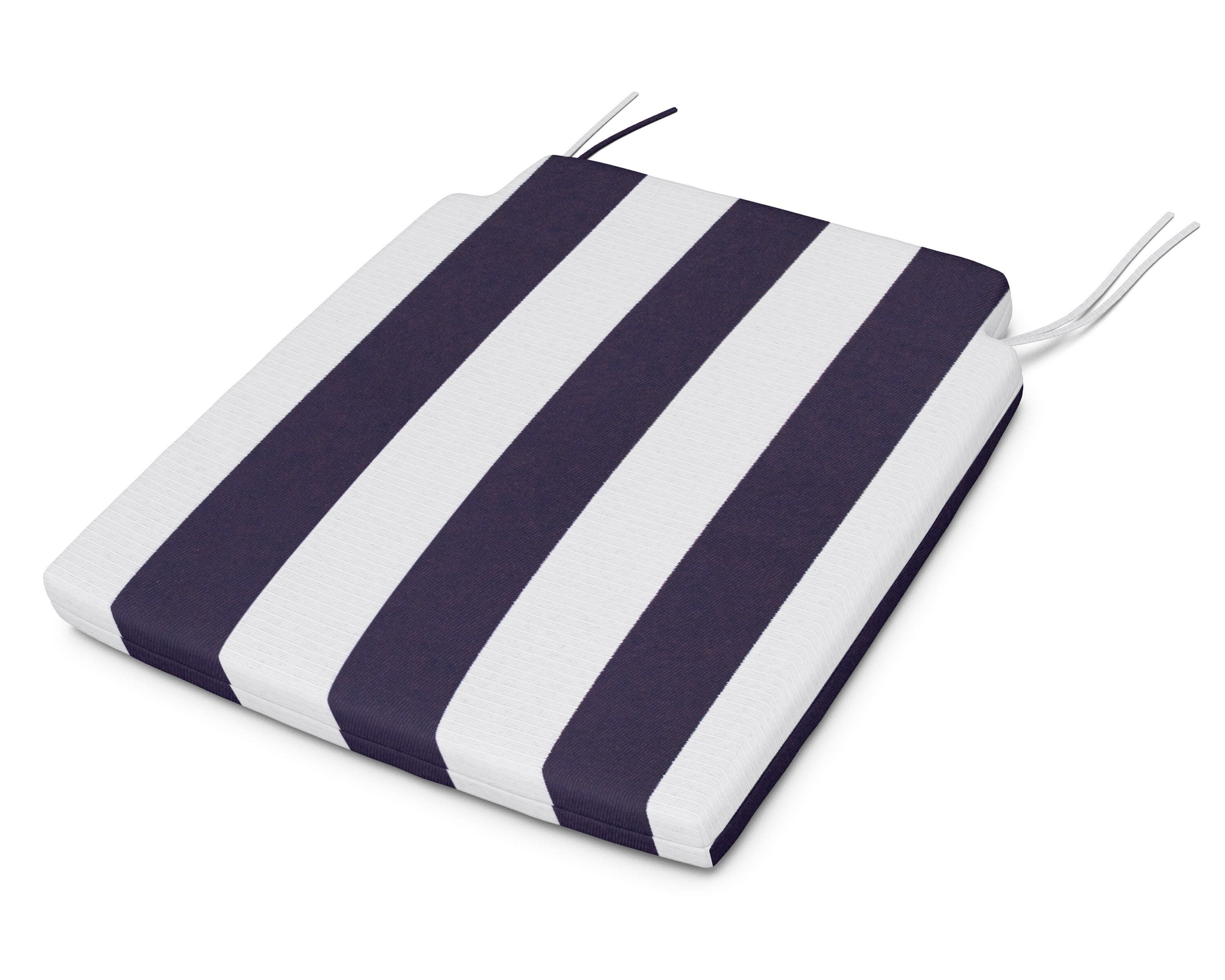 Savannah Dining Seat Pad in Cabana Stripe Navy