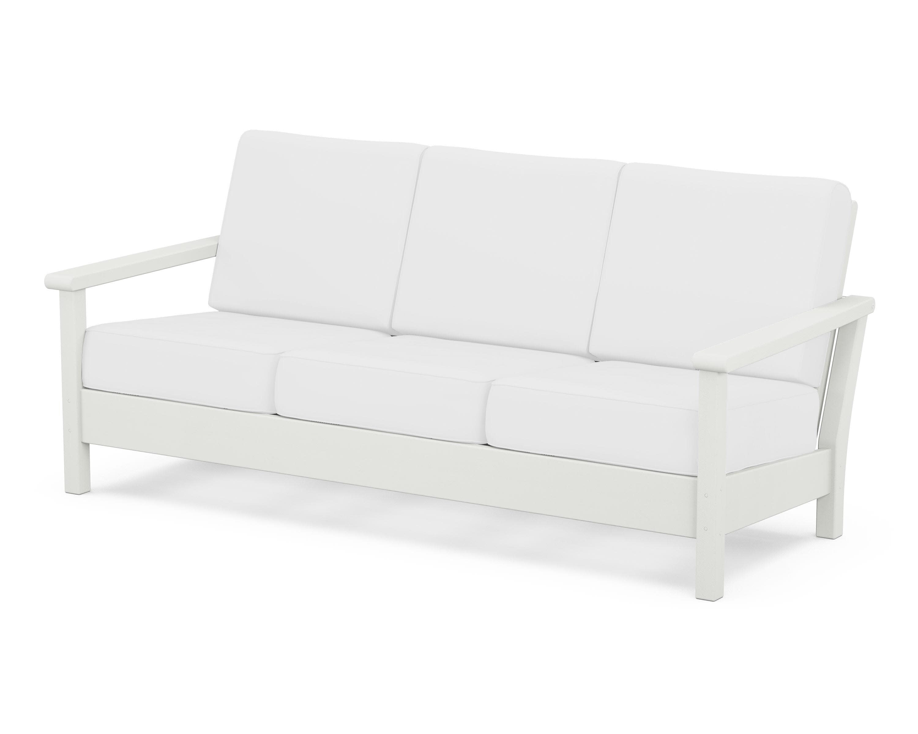 Harbour Deep Seating Sofa in Vintage White / Natural