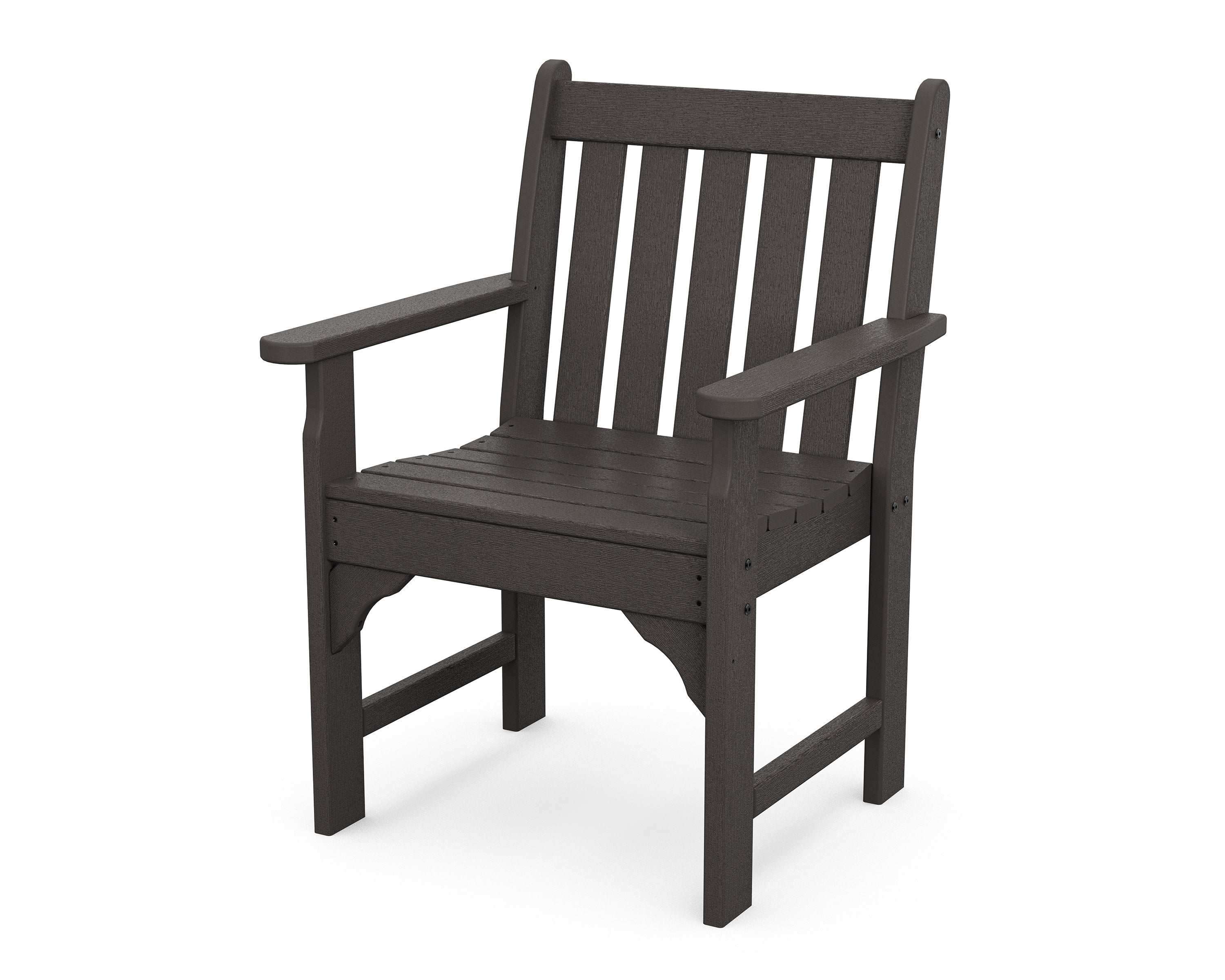 Vineyard Garden Arm Chair in Vintage Coffee